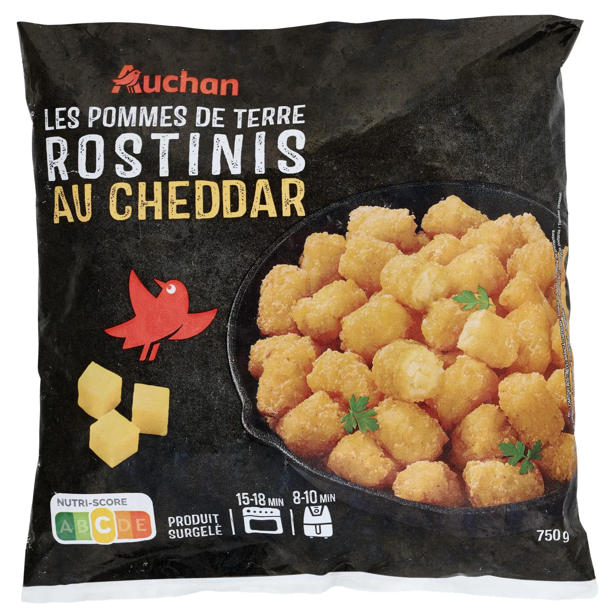 AUCHAN Rostinis au cheddar