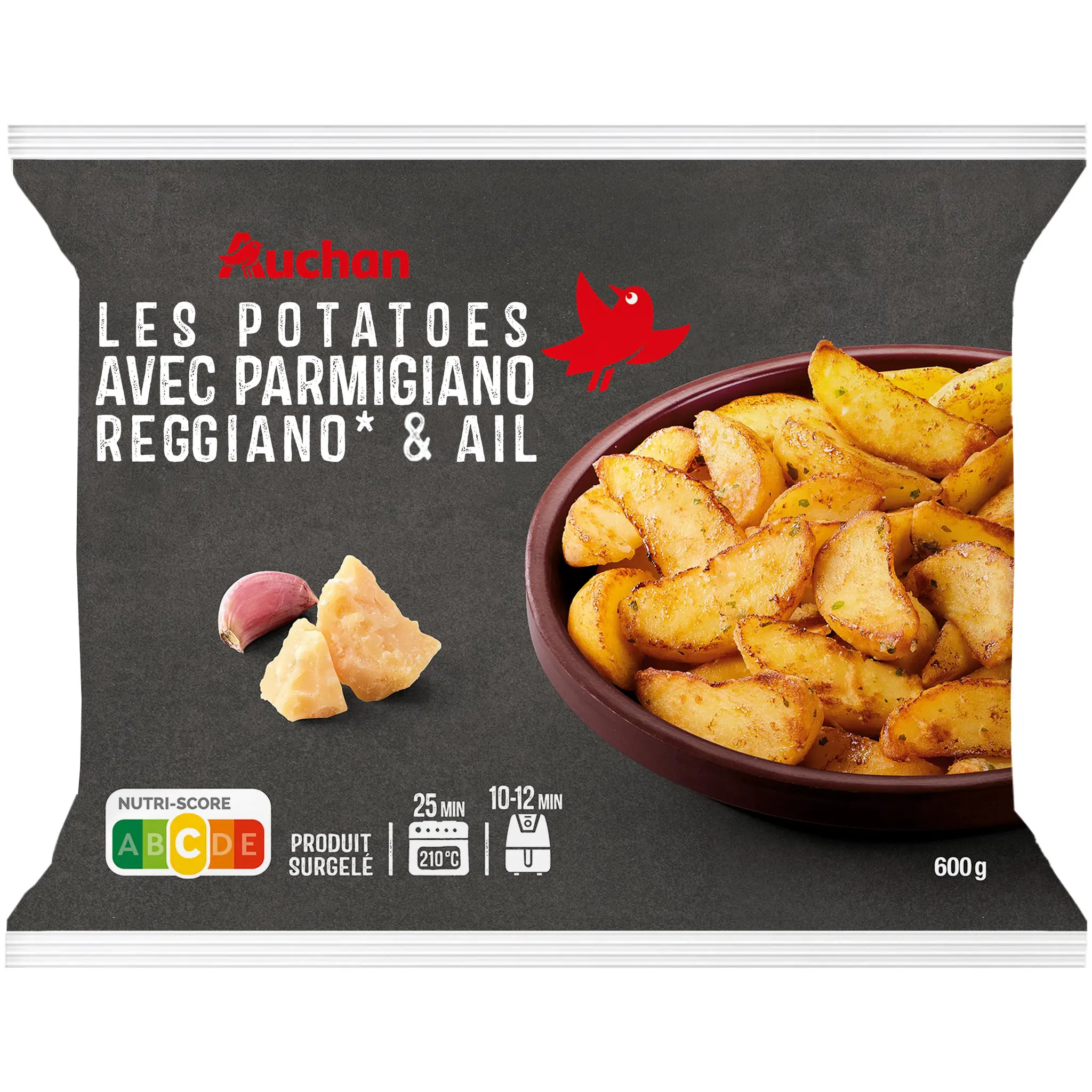 AUCHAN Potatoes au parmigiano reggiano et ail