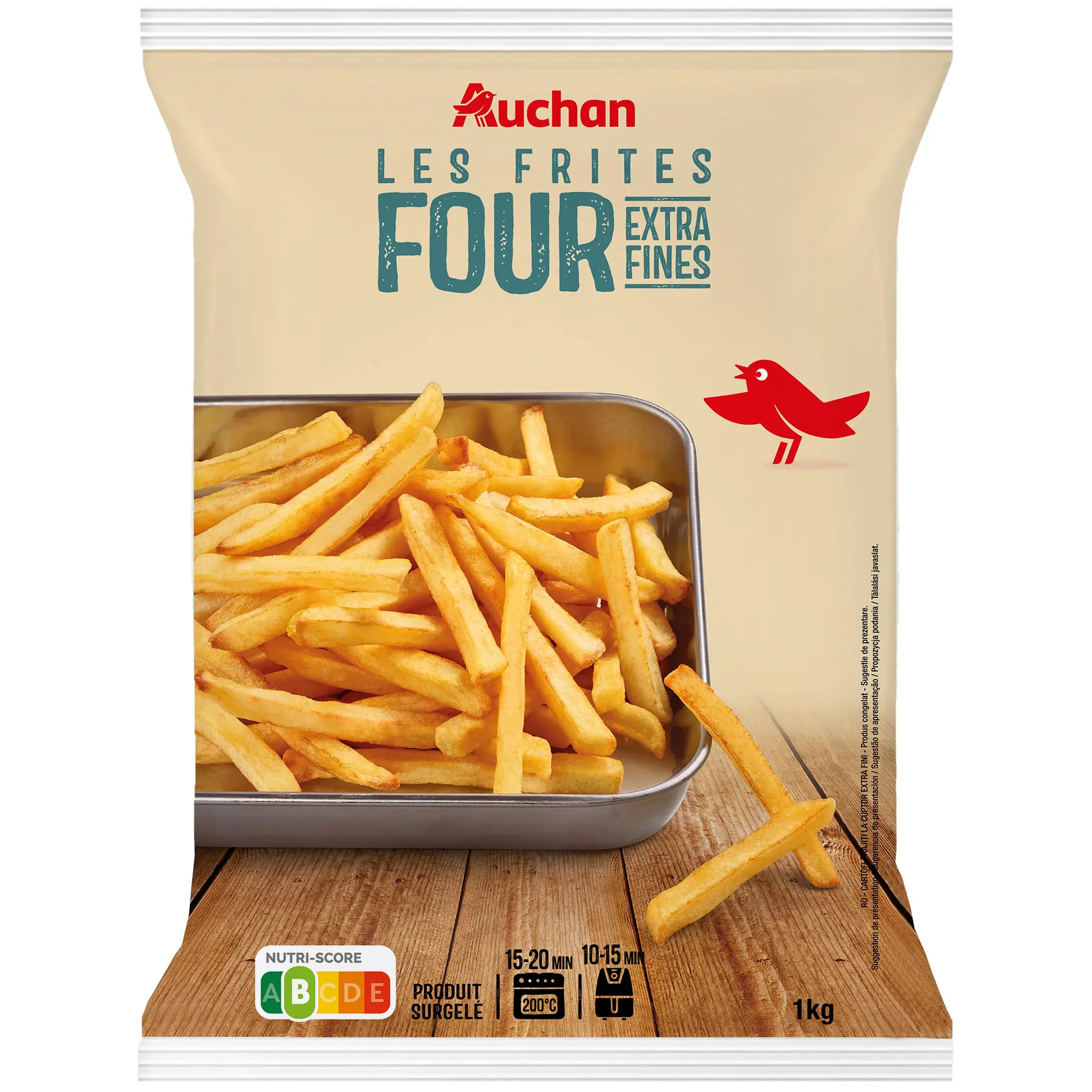 AUCHAN Frites au four extra fines