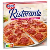 DR OETKER Ristorante pizza pâte fine aux tomates salami piquant et fromage