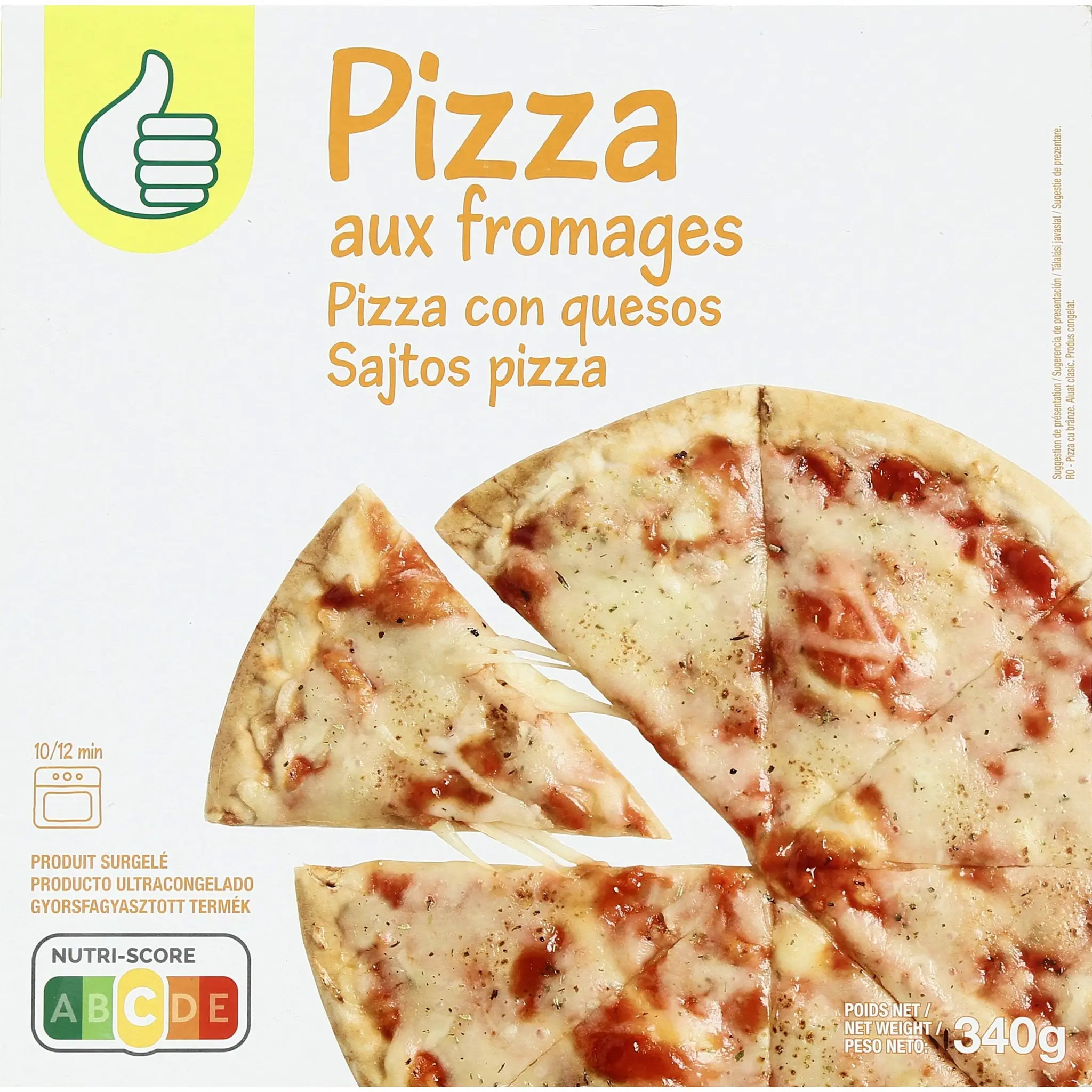 POUCE Pizza aux fromages
