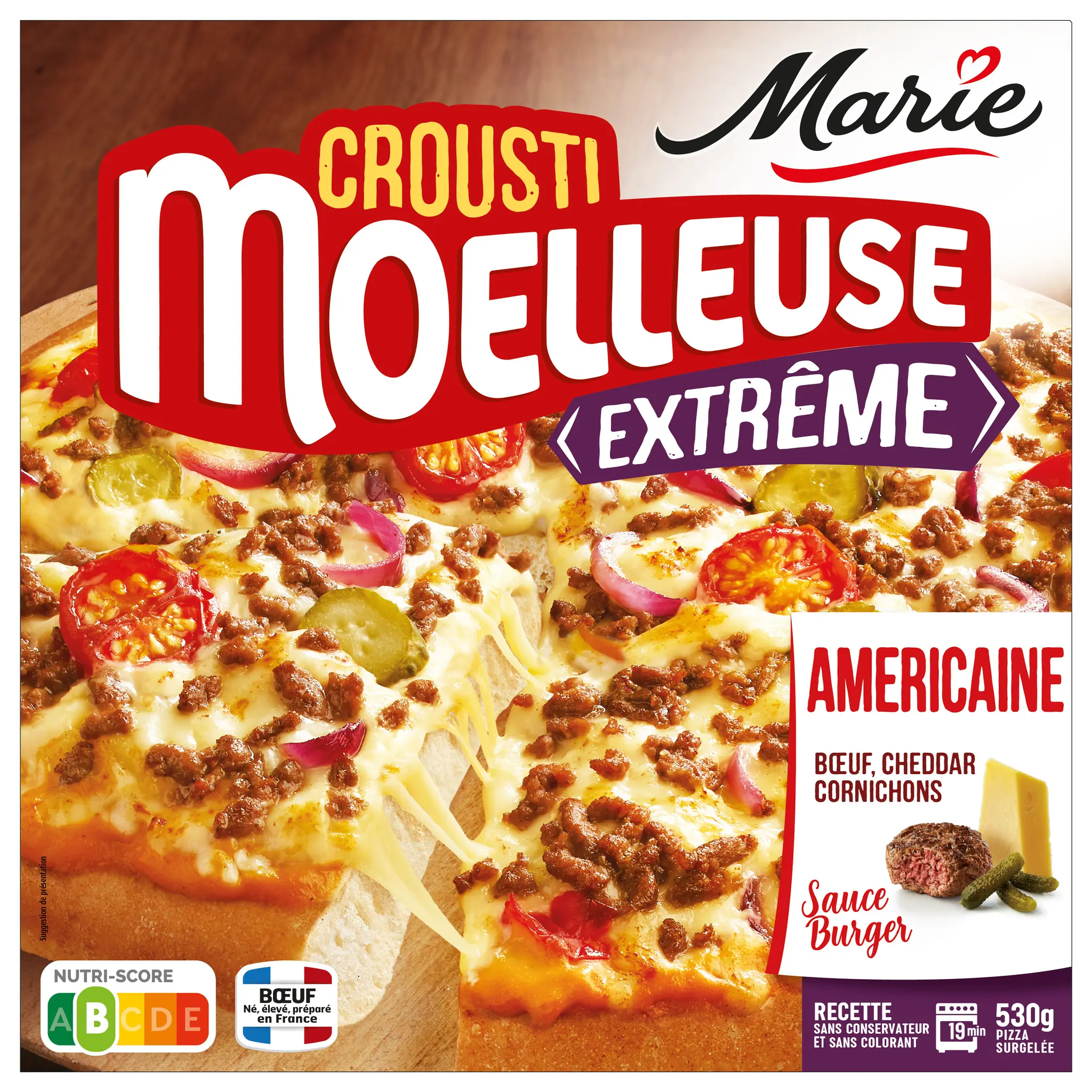 MARIE Pizza crousti moelleuse extrême américaine