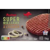 AUCHAN Hachés aux oignons super moelleux 15% mg