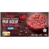 AUCHAN Steaks hachés pur bœuf façon bouchère 5% mg