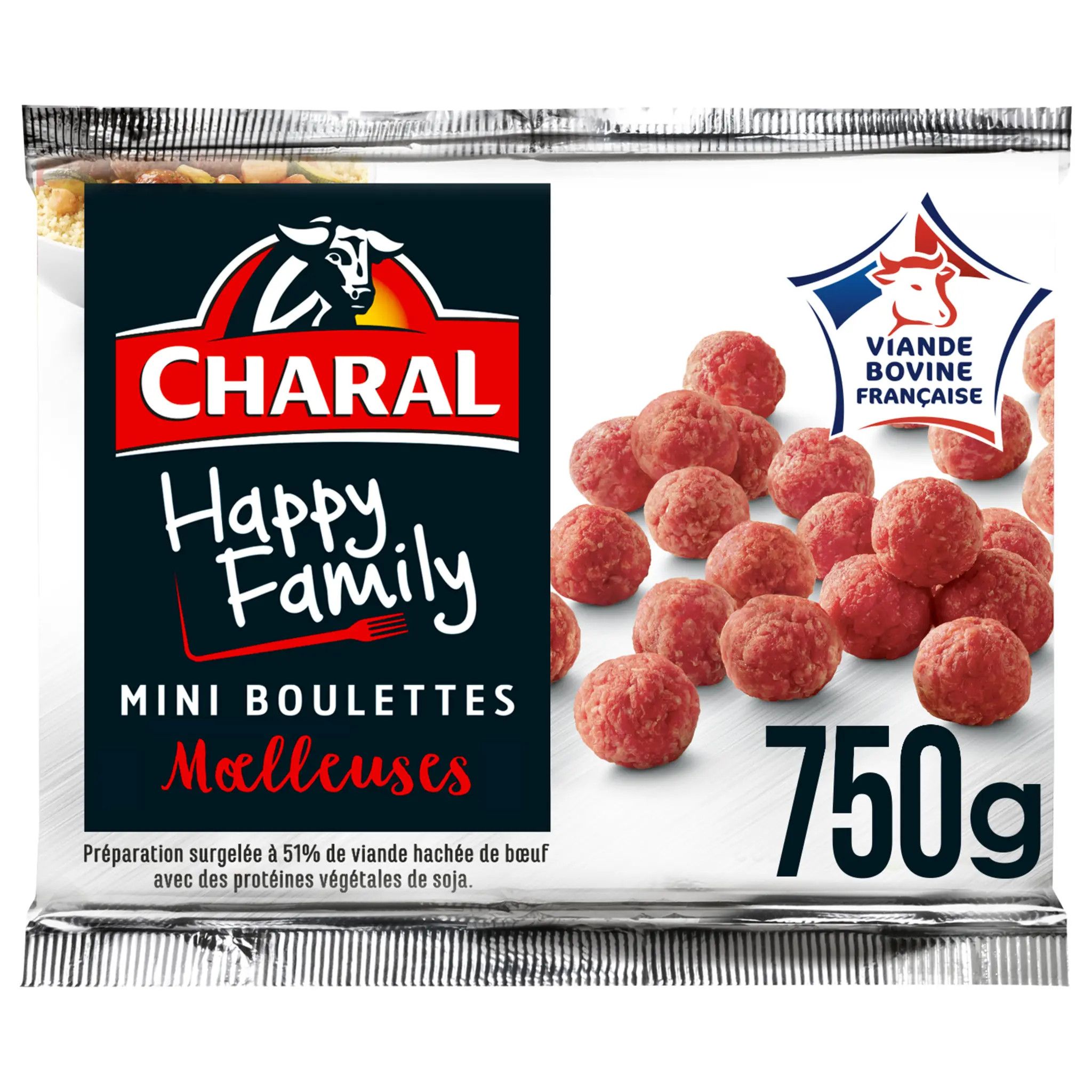 CHARAL Happy Family mini boulettes au bœuf