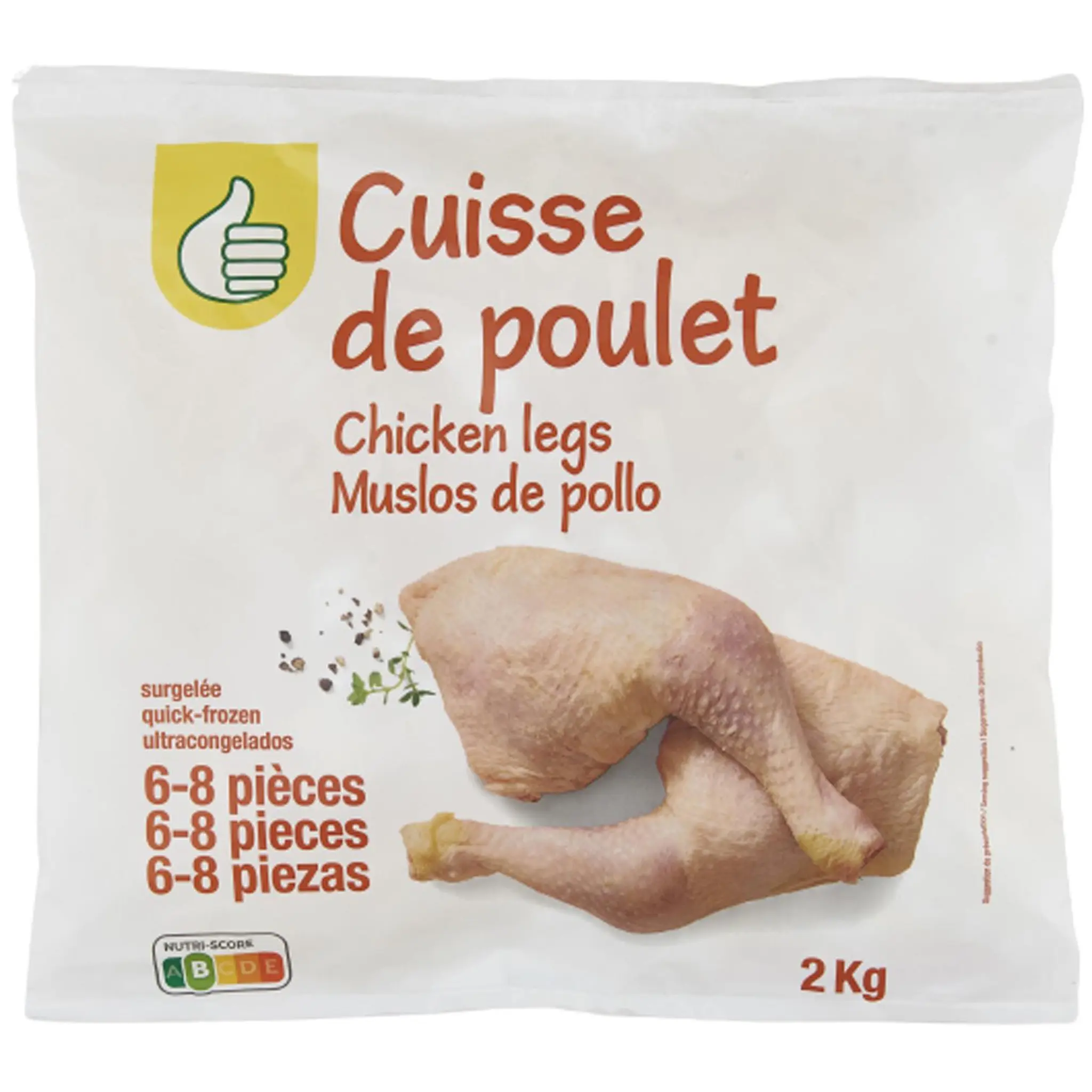 POUCE Cuisses de poulet crues