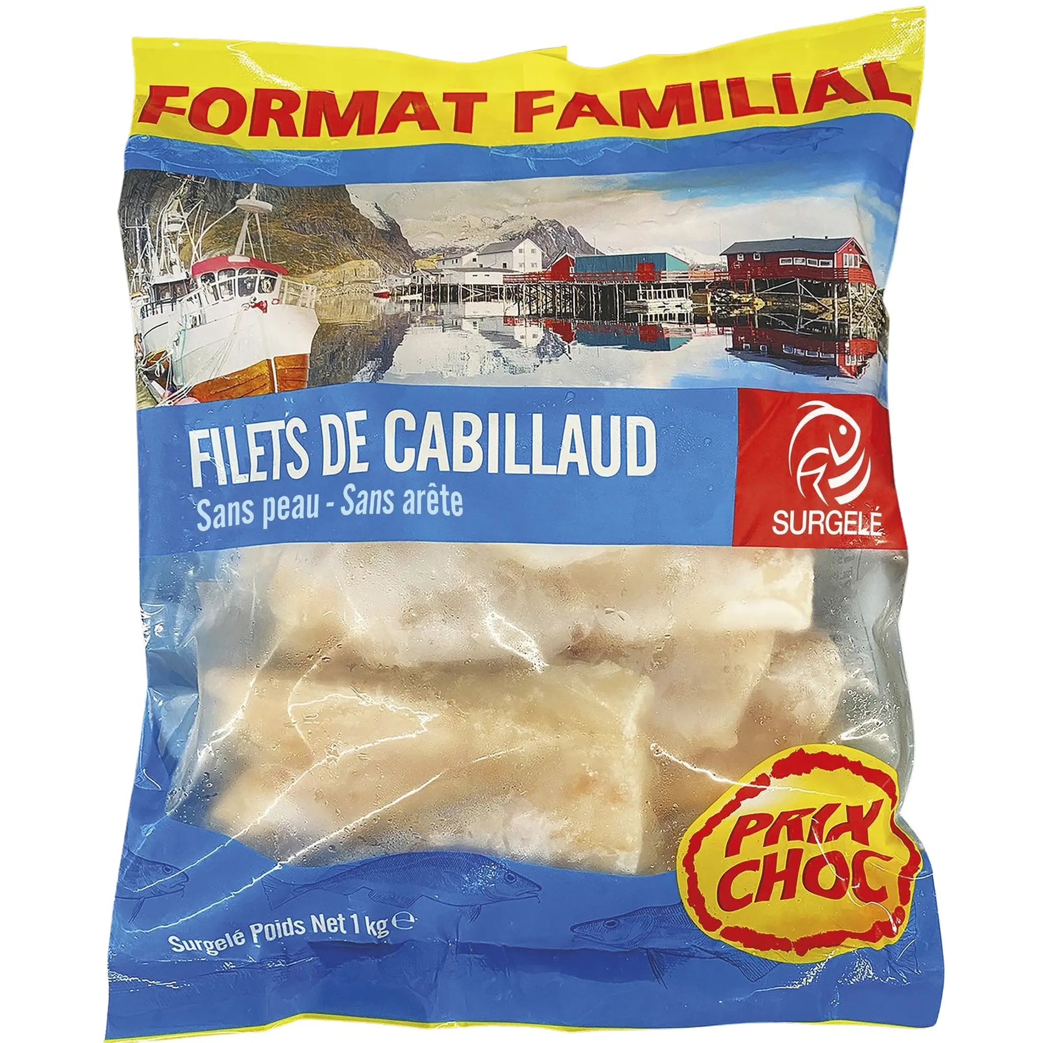 Filets de cabillaud sans peau sans arête