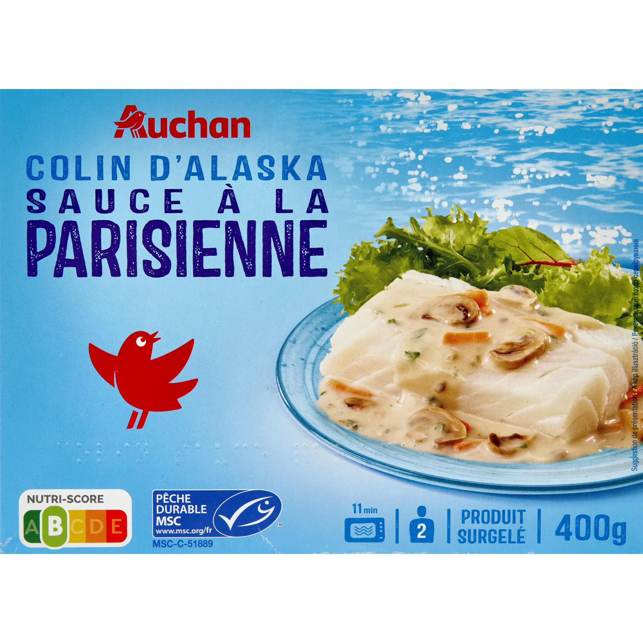 AUCHAN Colin d Alaska sauce a la parisienne