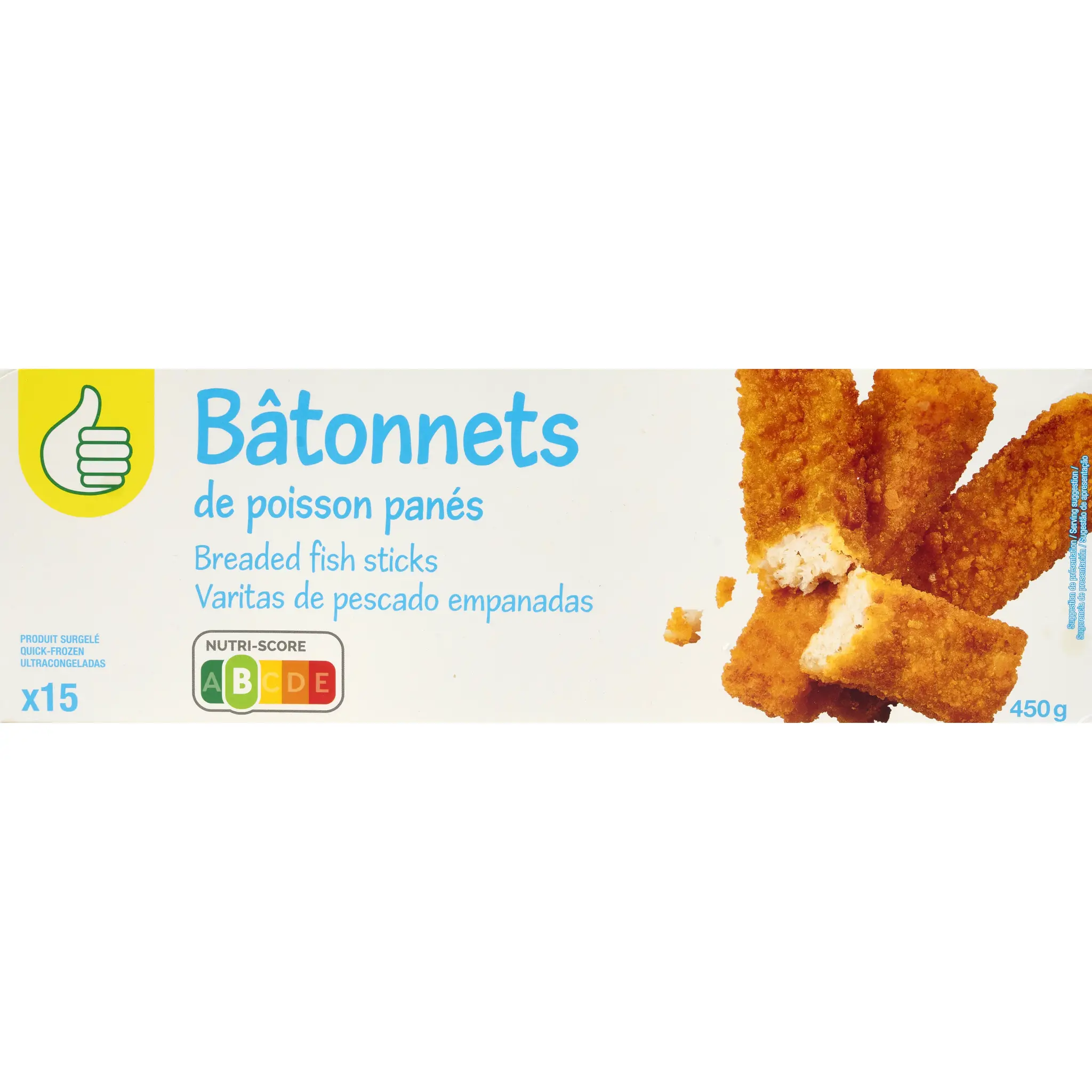 POUCE Bâtonnets de poisson panés