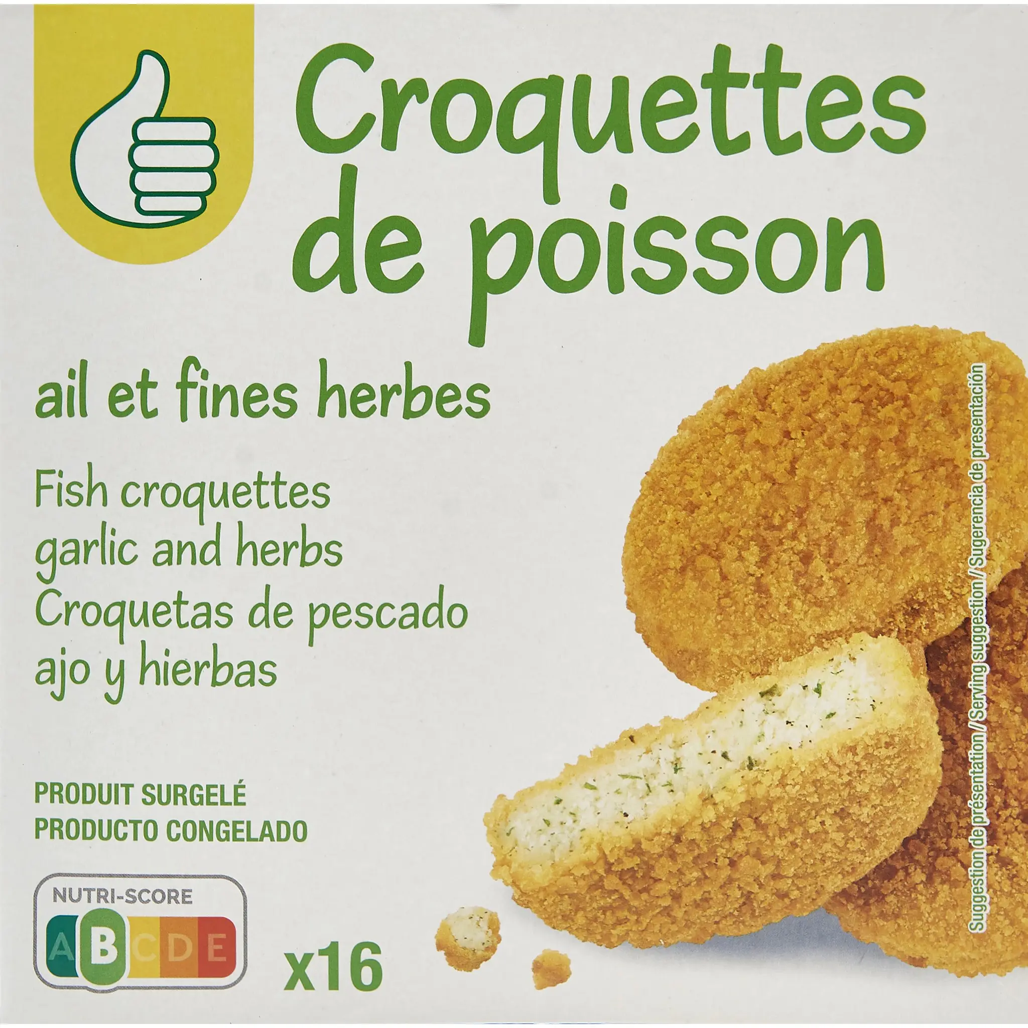 POUCE Croquettes de poisson ail et fines herbes