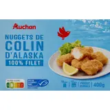 AUCHAN Nuggets de colin d'Alaska 100% filet