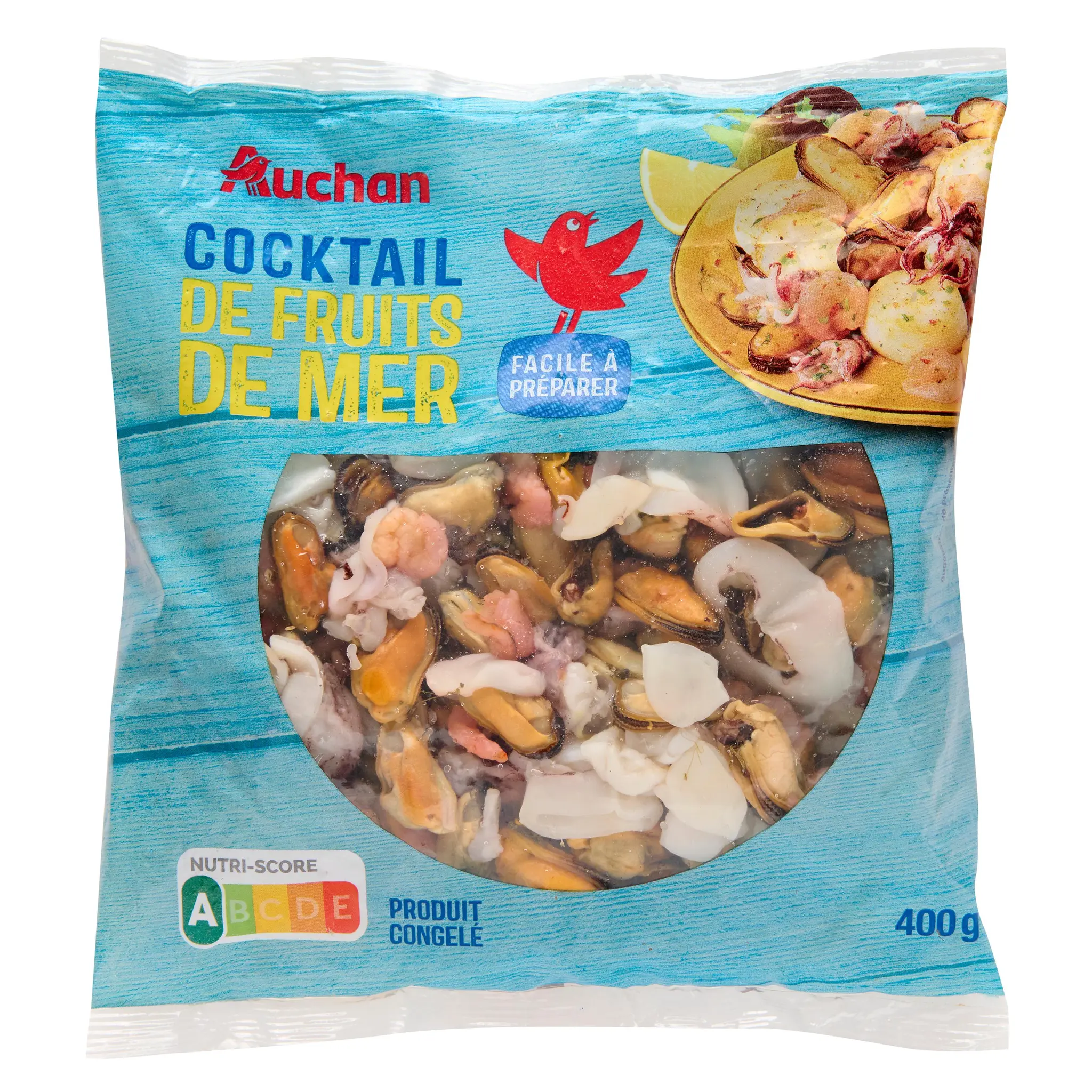 AUCHAN Cocktail de fruits de mer