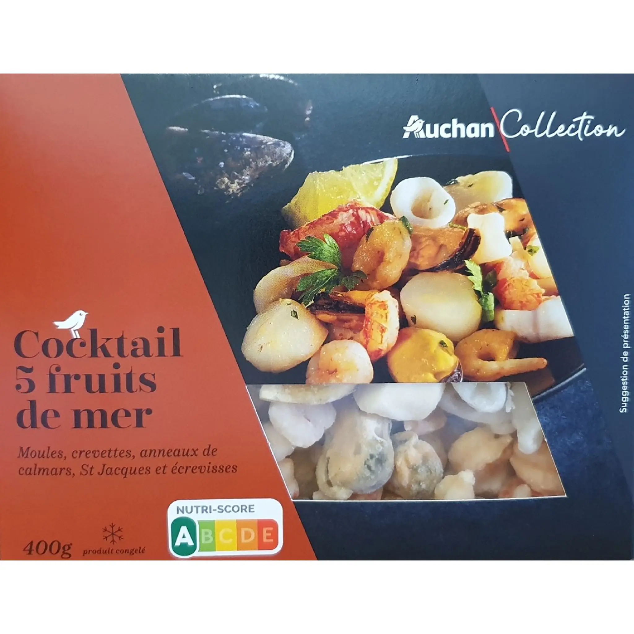 AUCHAN COLLECTION Cocktail aux 5 fruits de mer
