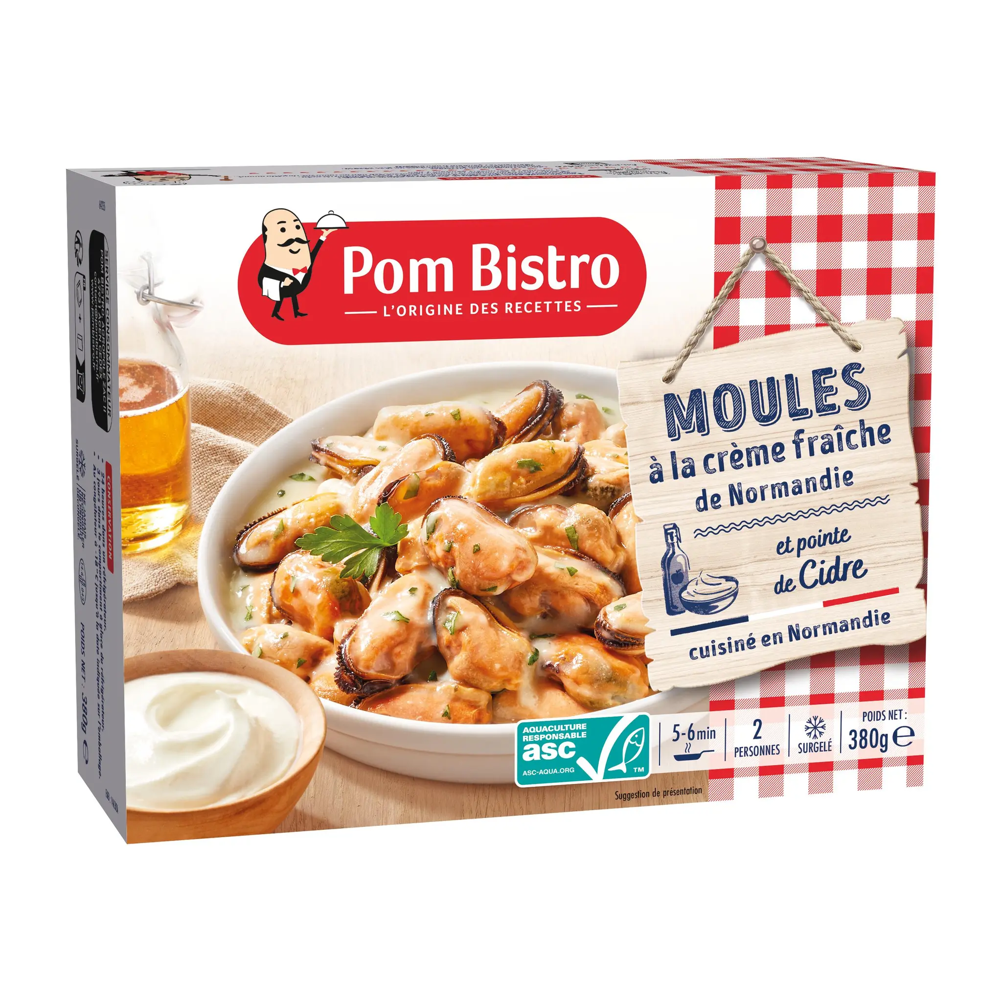 POM BISTRO Moules à la crème de Normandie et de cidre
