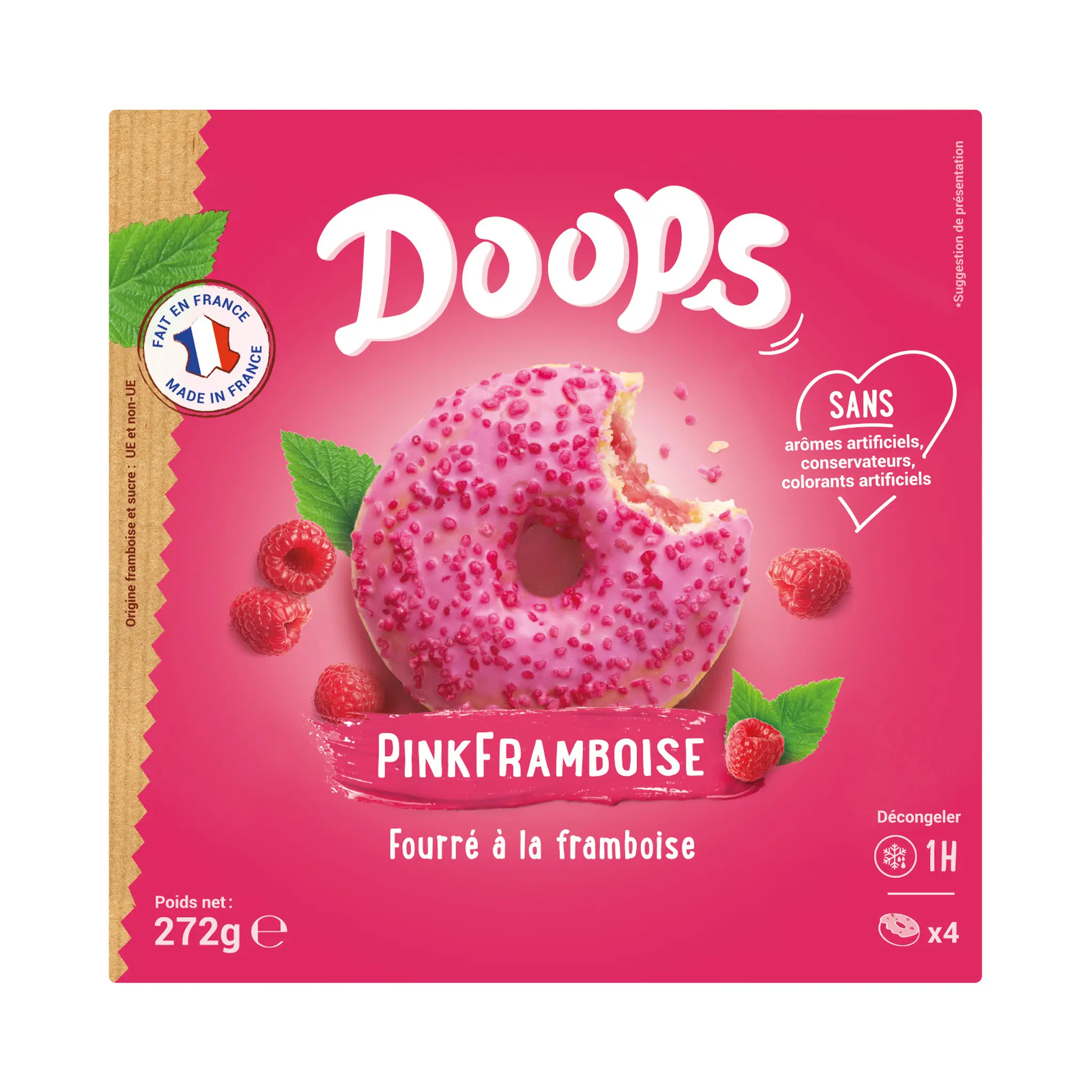 DOOPS Donuts fourré à la framboise