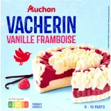 AUCHAN Vacherin vanille framboise