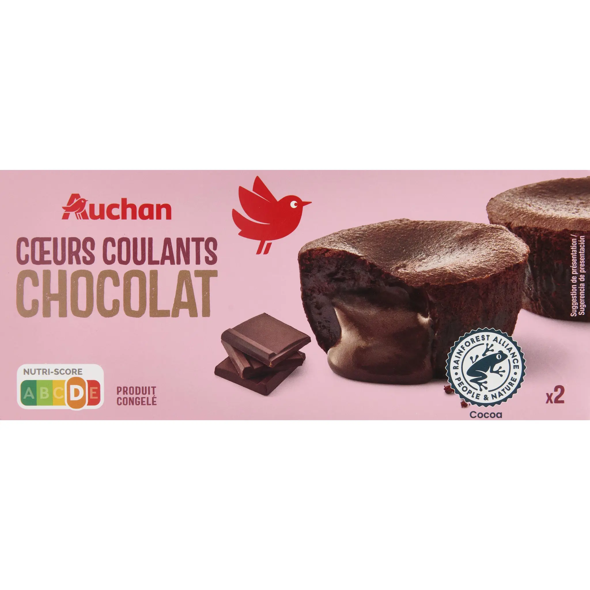 AUCHAN Coeur coulant chocolat