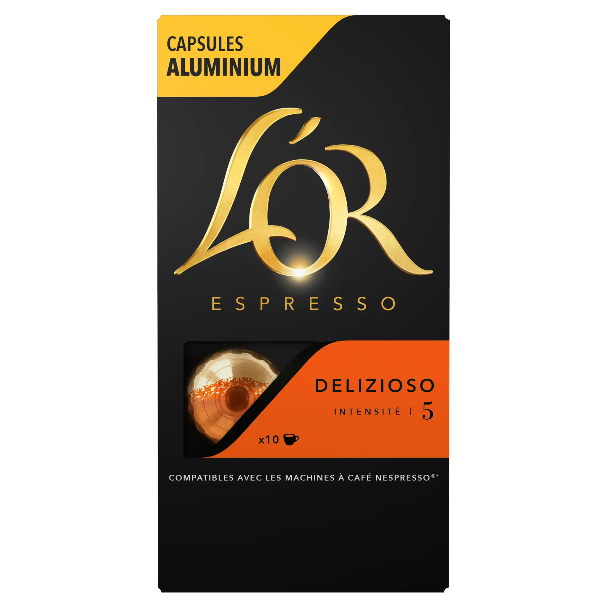 L'OR Espresso Capsules de café delizioso intensité 5 compatibles Nespresso