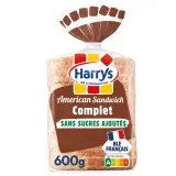 HARRYS American Sandwich Pain de mie complet sans sucres ajoutés