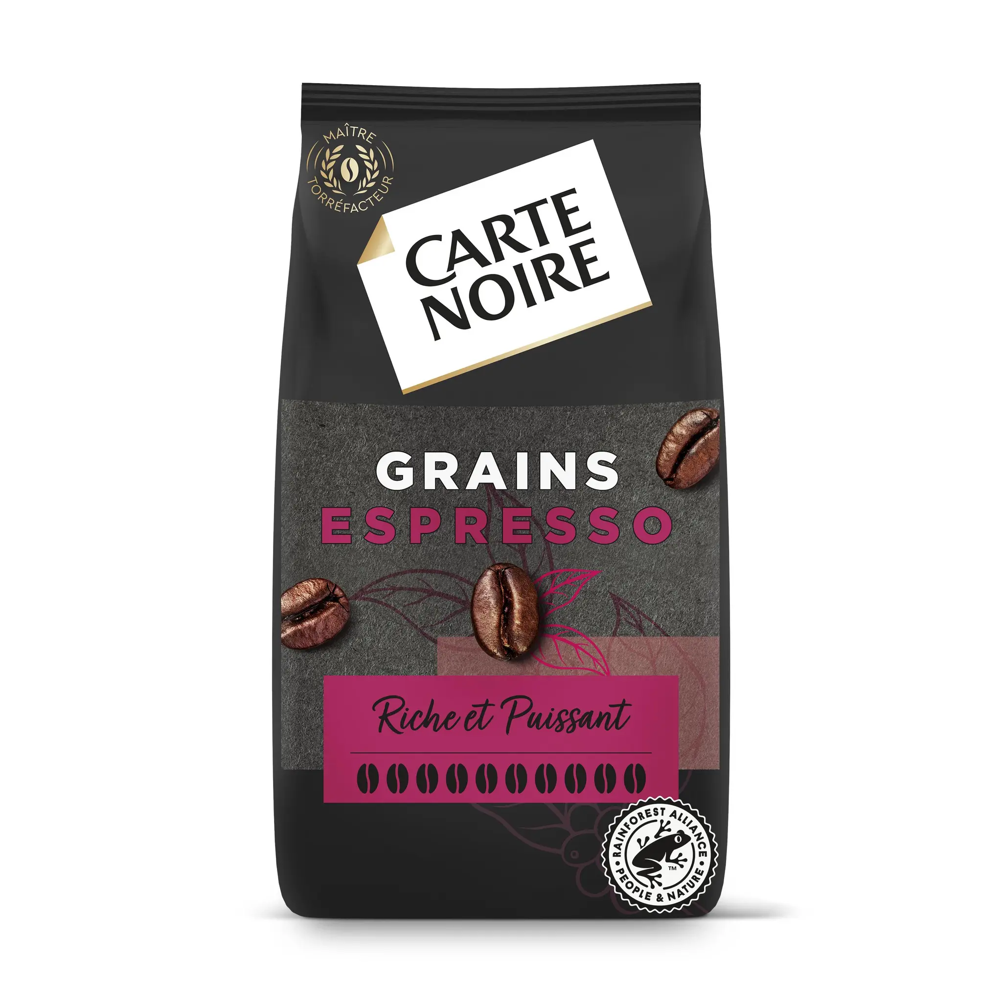 CARTE NOIRE Café en grains Espresso pur arabica riche et puissant intensité 10