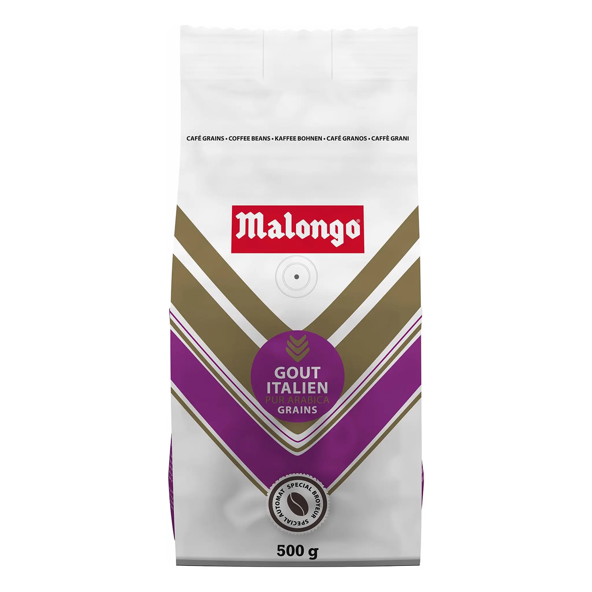 MALONGO Café en grains pur arabica goût Italien
