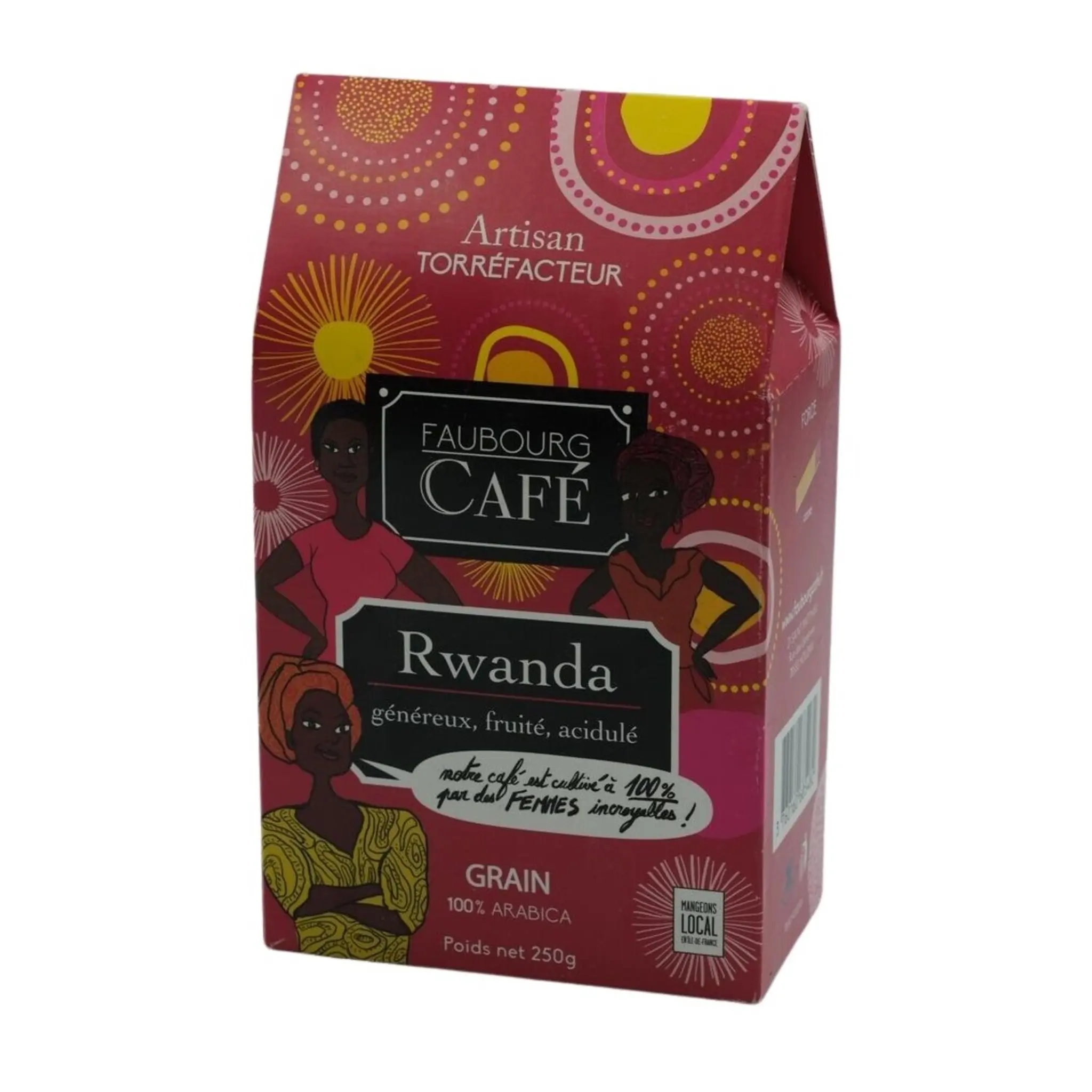 FAUBOURG CAFE Café en grains pur arabica Rwanda généreux fruité et acidulé