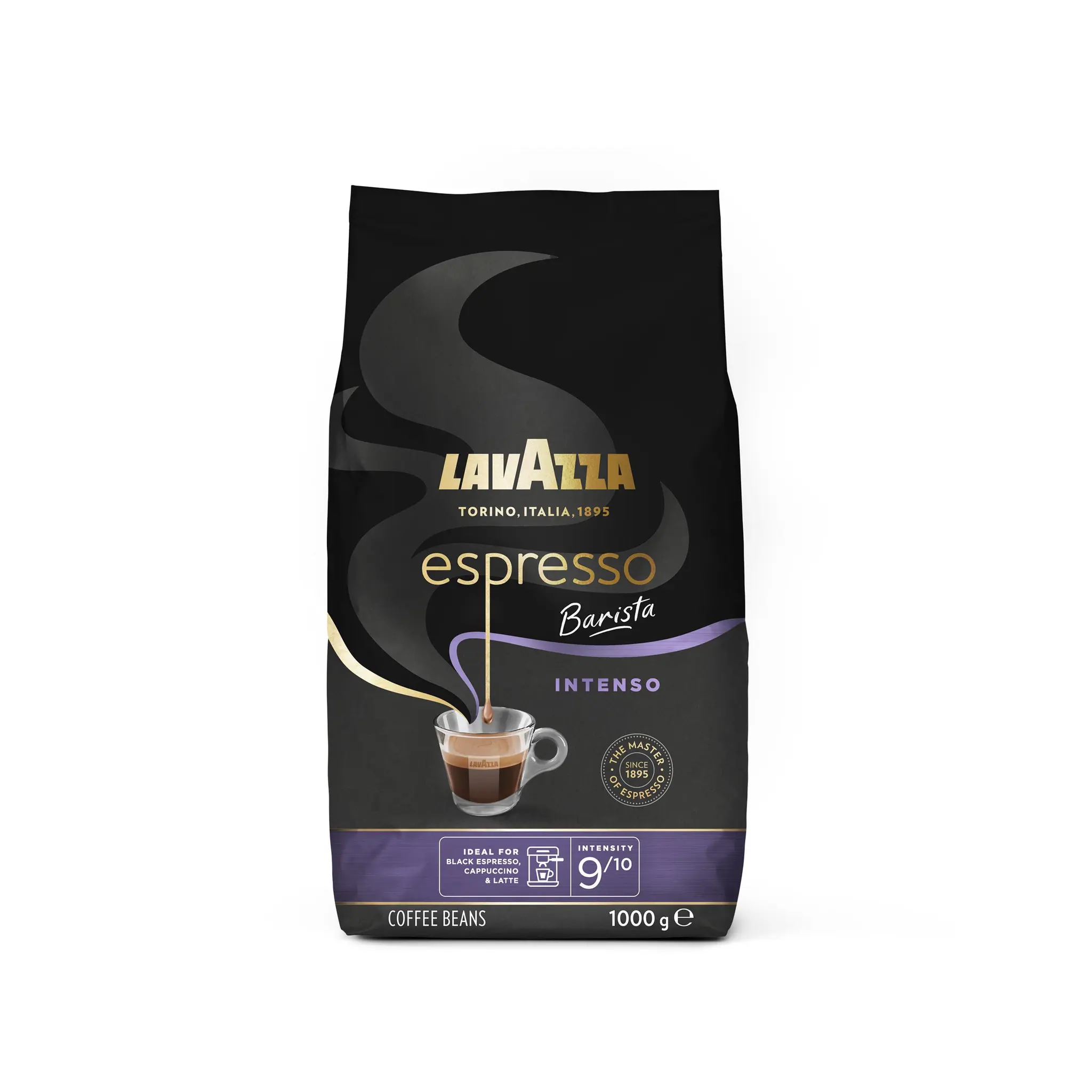 LAVAZZA Café espresso Barista en grains intensité 9/10