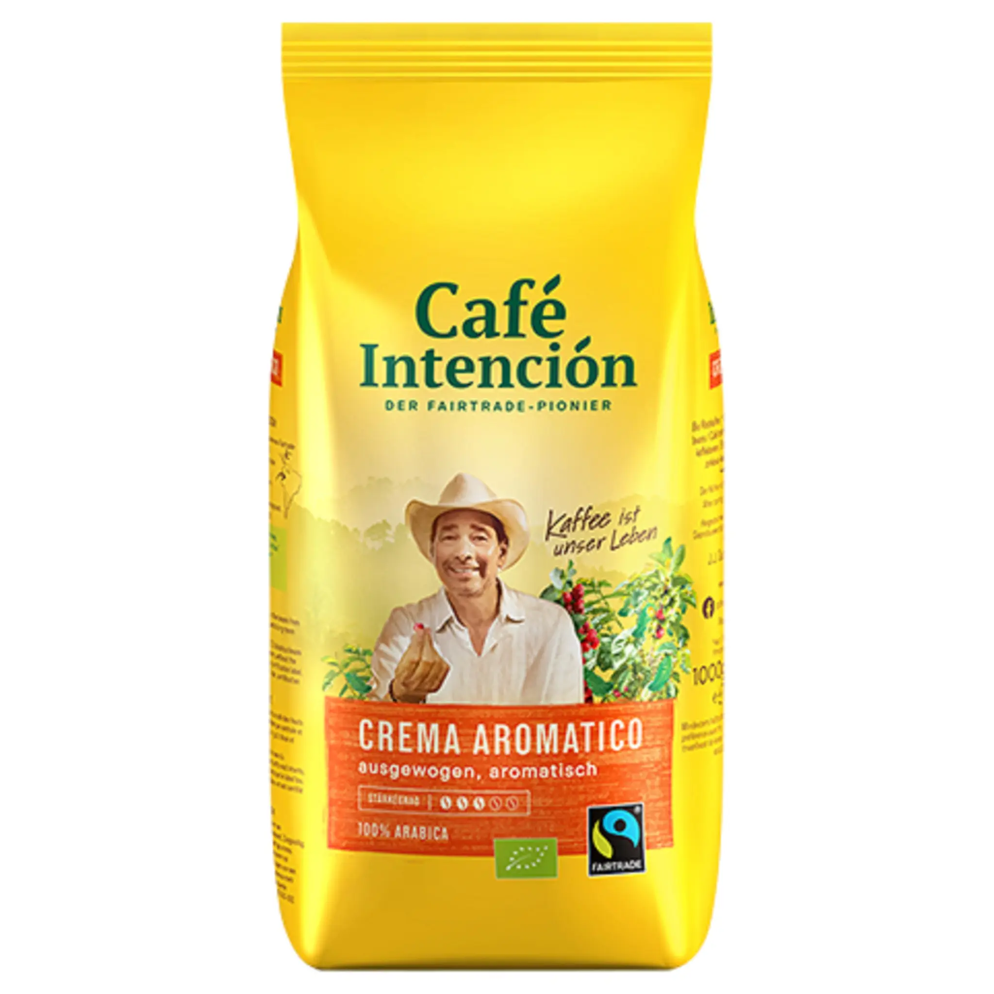 INTENCION Café crema aromatico en grains bio