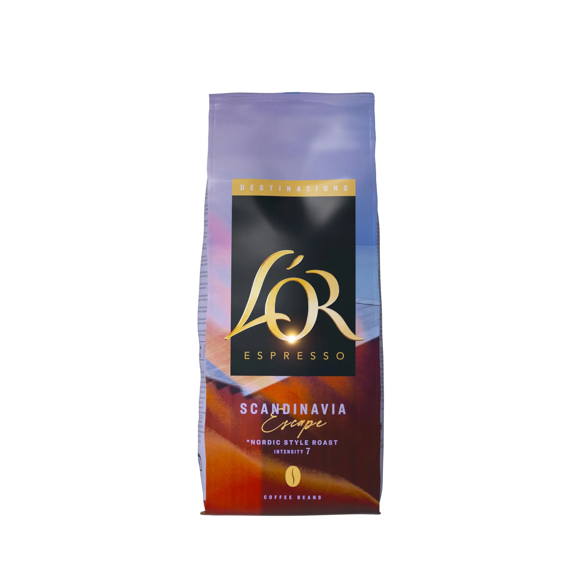 L'OR Espresso Café en grains Scandinavia Escape aux notes de caramel biscuit et abricot intensité 7
