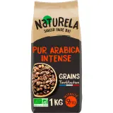 NATURELA Café bio en grains pur arabica intense intensité 9