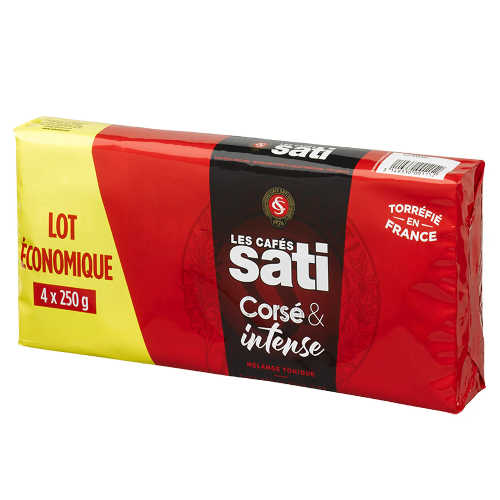LES CAFES SATI Café moulu franc et intense mélange tonique