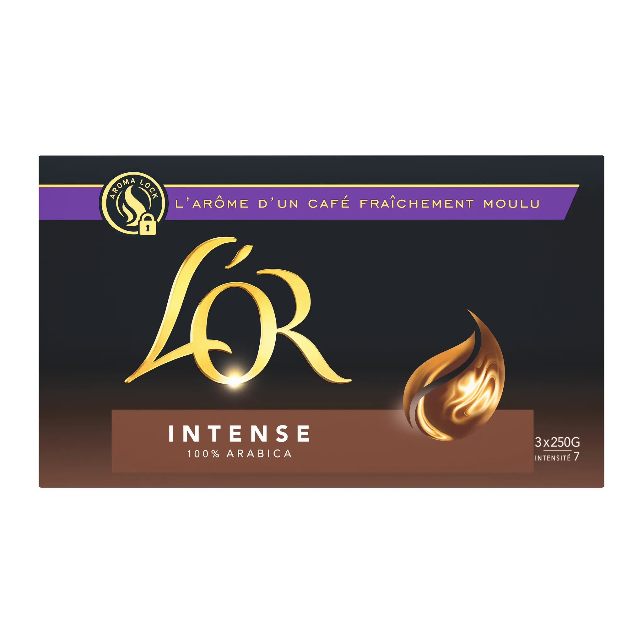 L'OR Café moulu pur arabica intensité 7