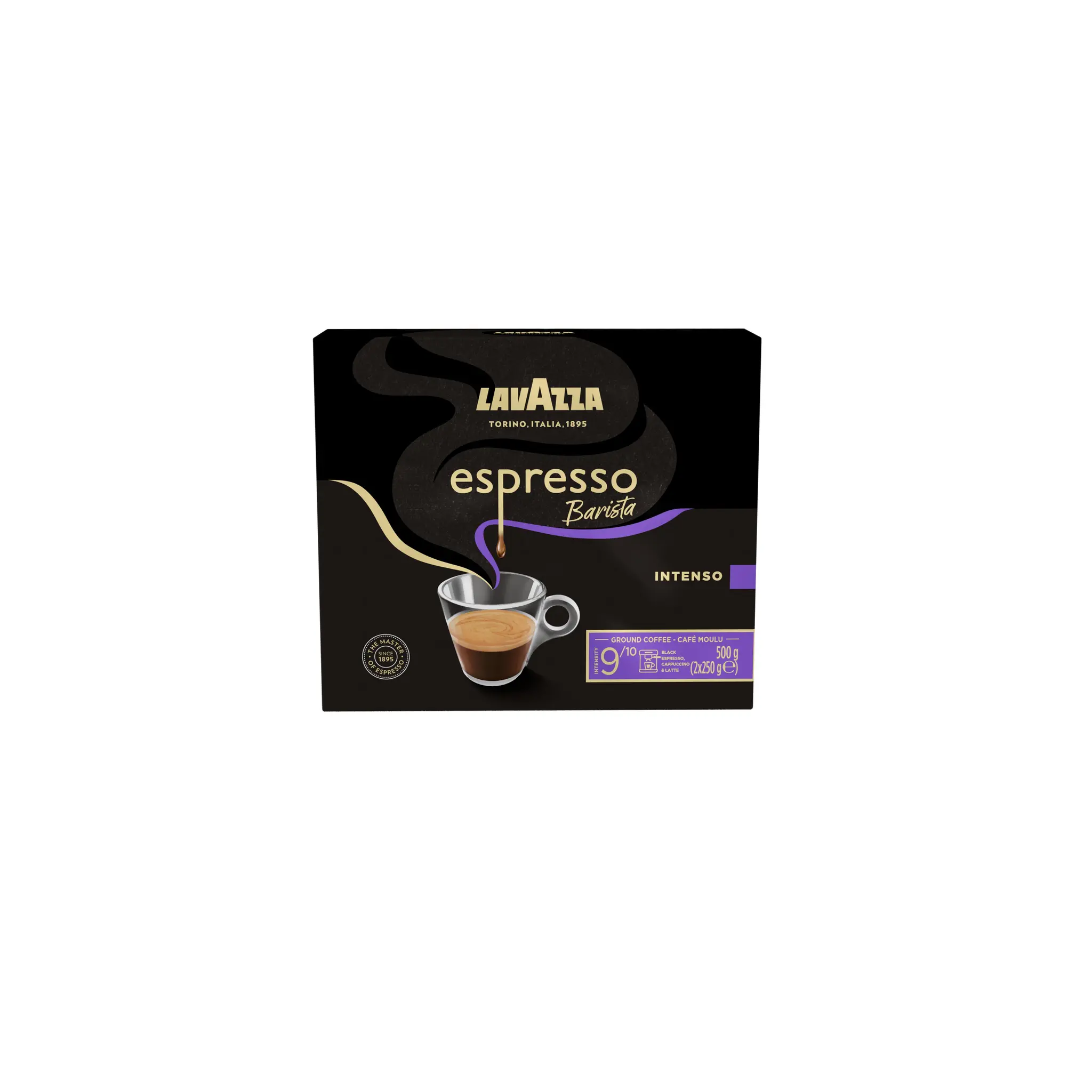 LAVAZZA Café moulu espresso intenso intensité 9