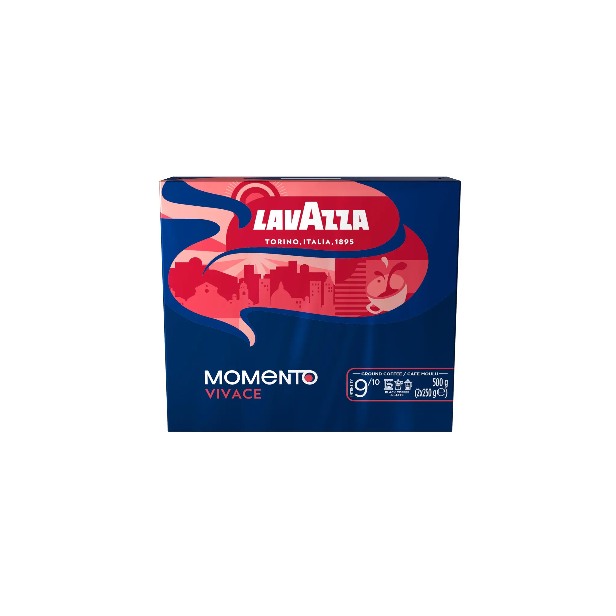 LAVAZZA Café moulu Momento Vivace Intensité 9/10