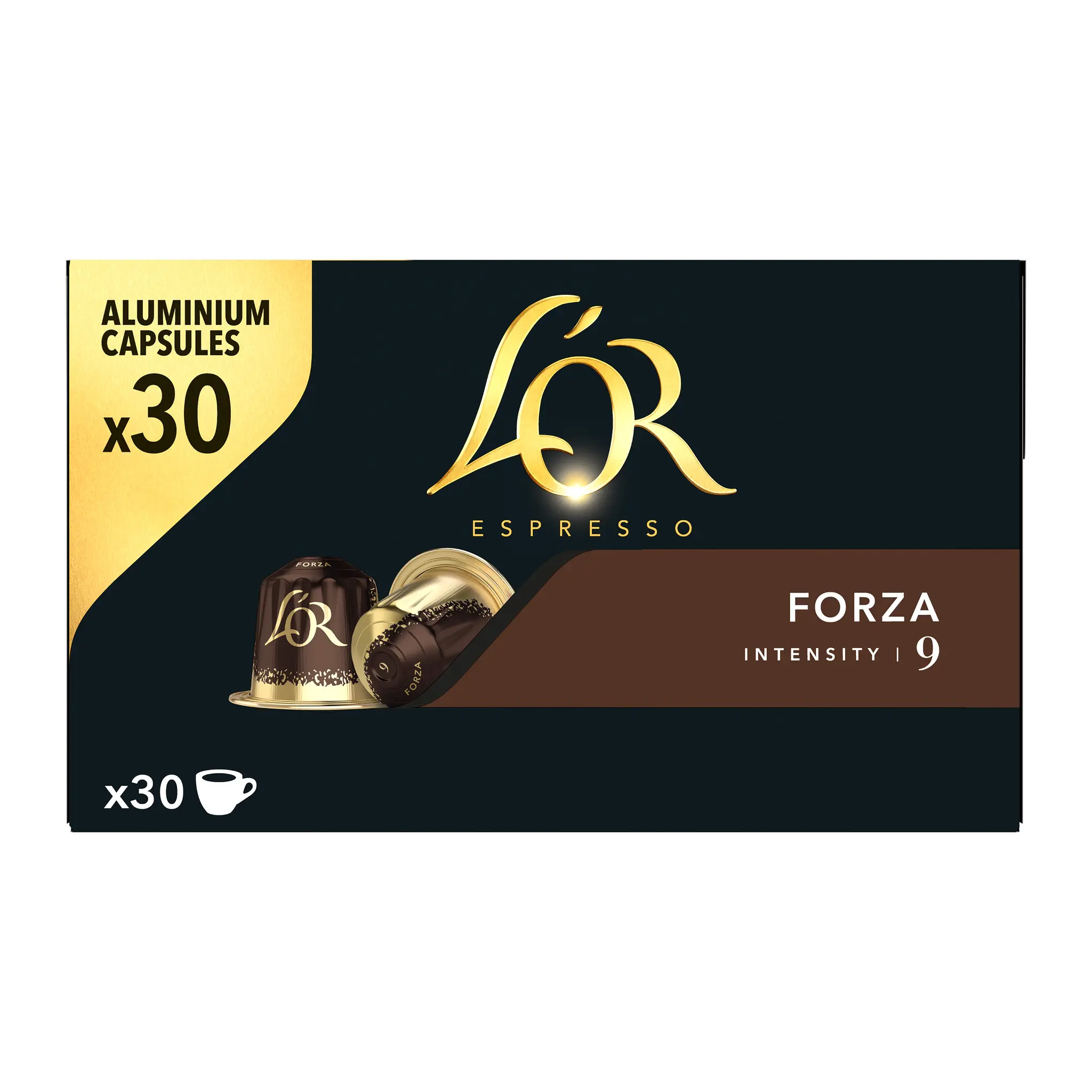 L'OR Espresso Capsules de café Forza intensité 9 compatibles Nespresso