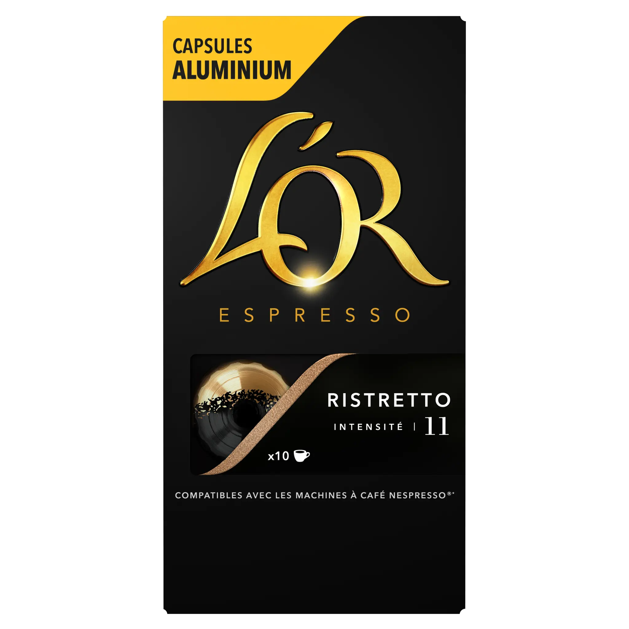 L'OR Espresso Capsules de café ristretto intensité 11 compatibles Nespresso
