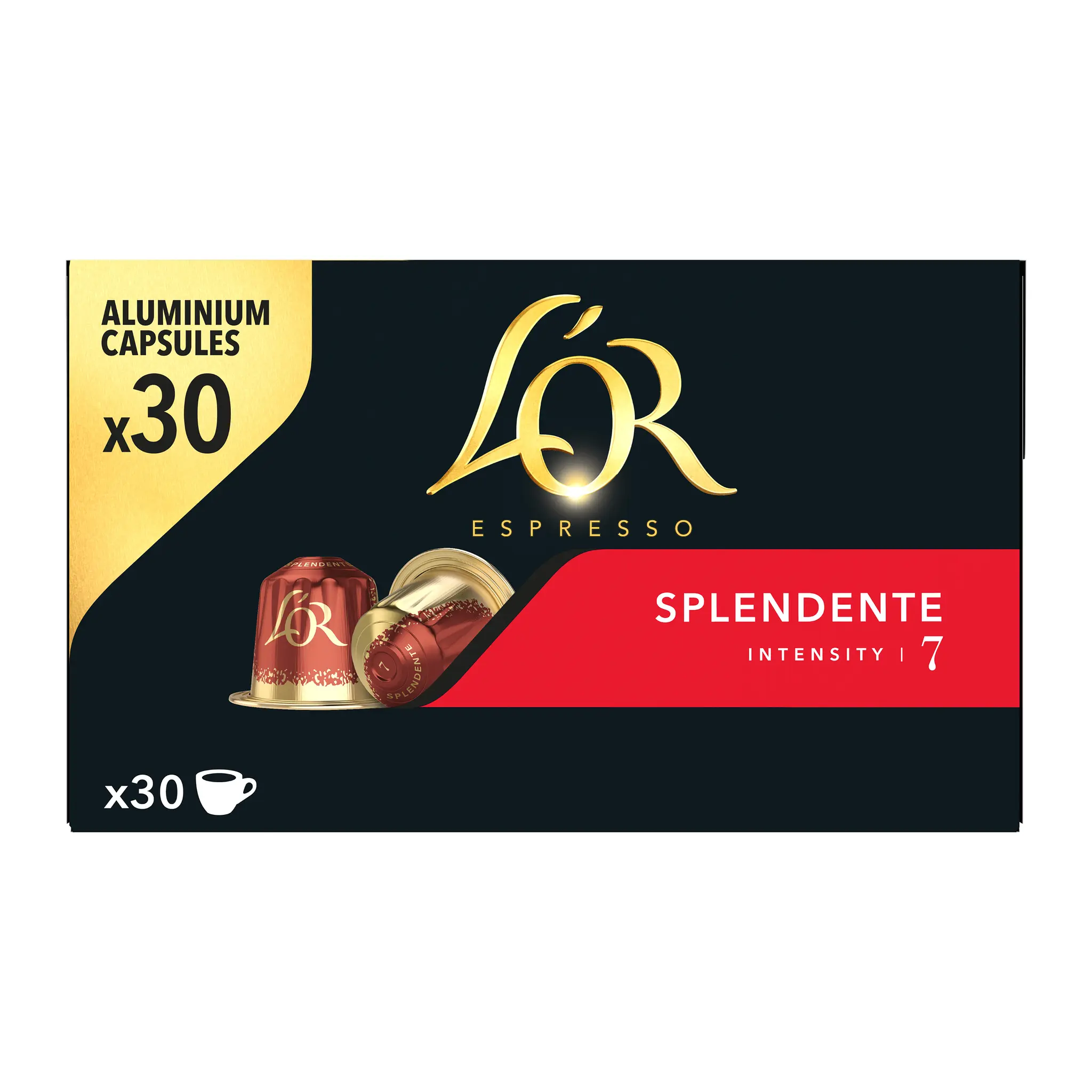 L'OR Espresso Capsules de café Splendente intensité 7 compatibles Nespresso