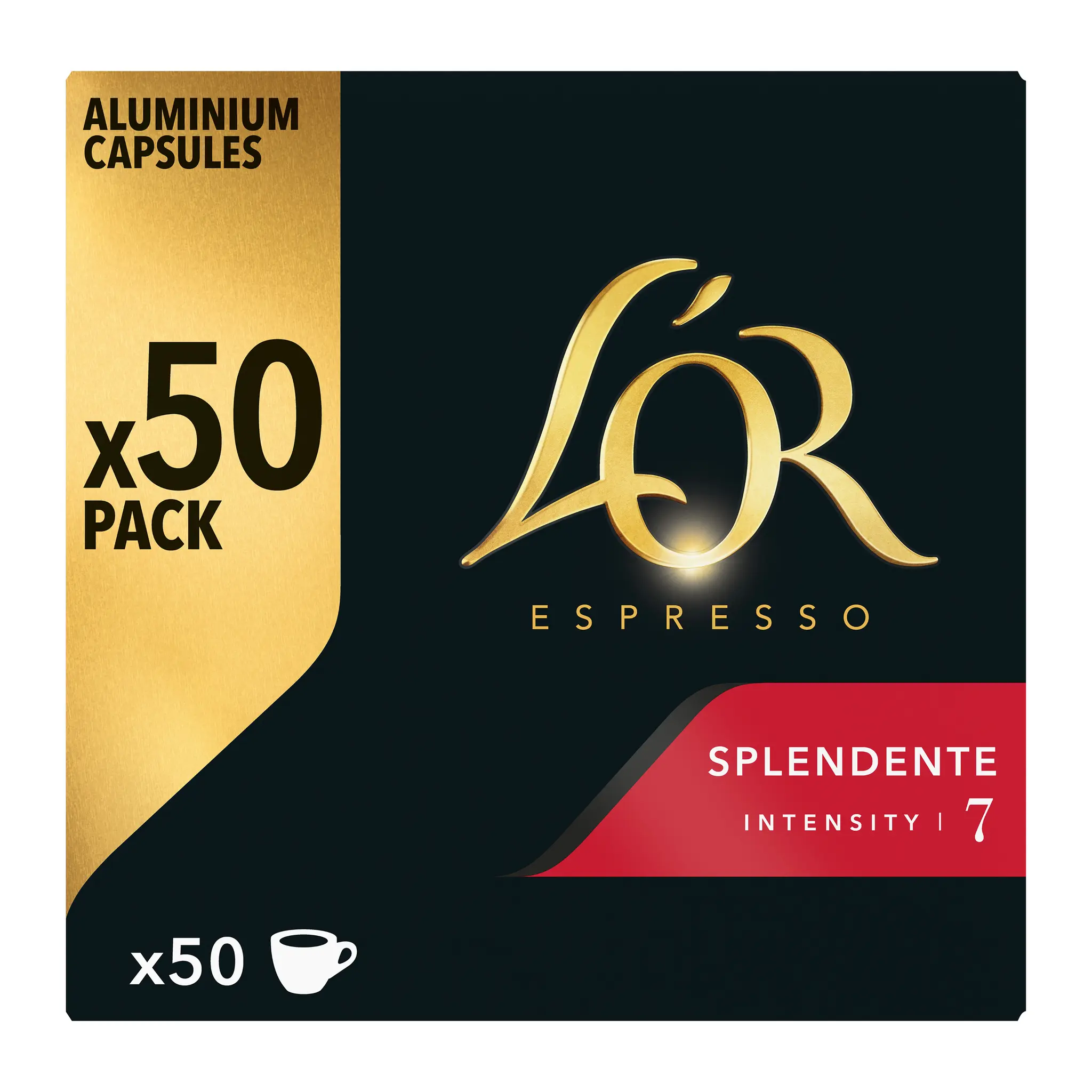 L'OR Espresso Capsules de café splendente intensité 7 compatibles Nespresso