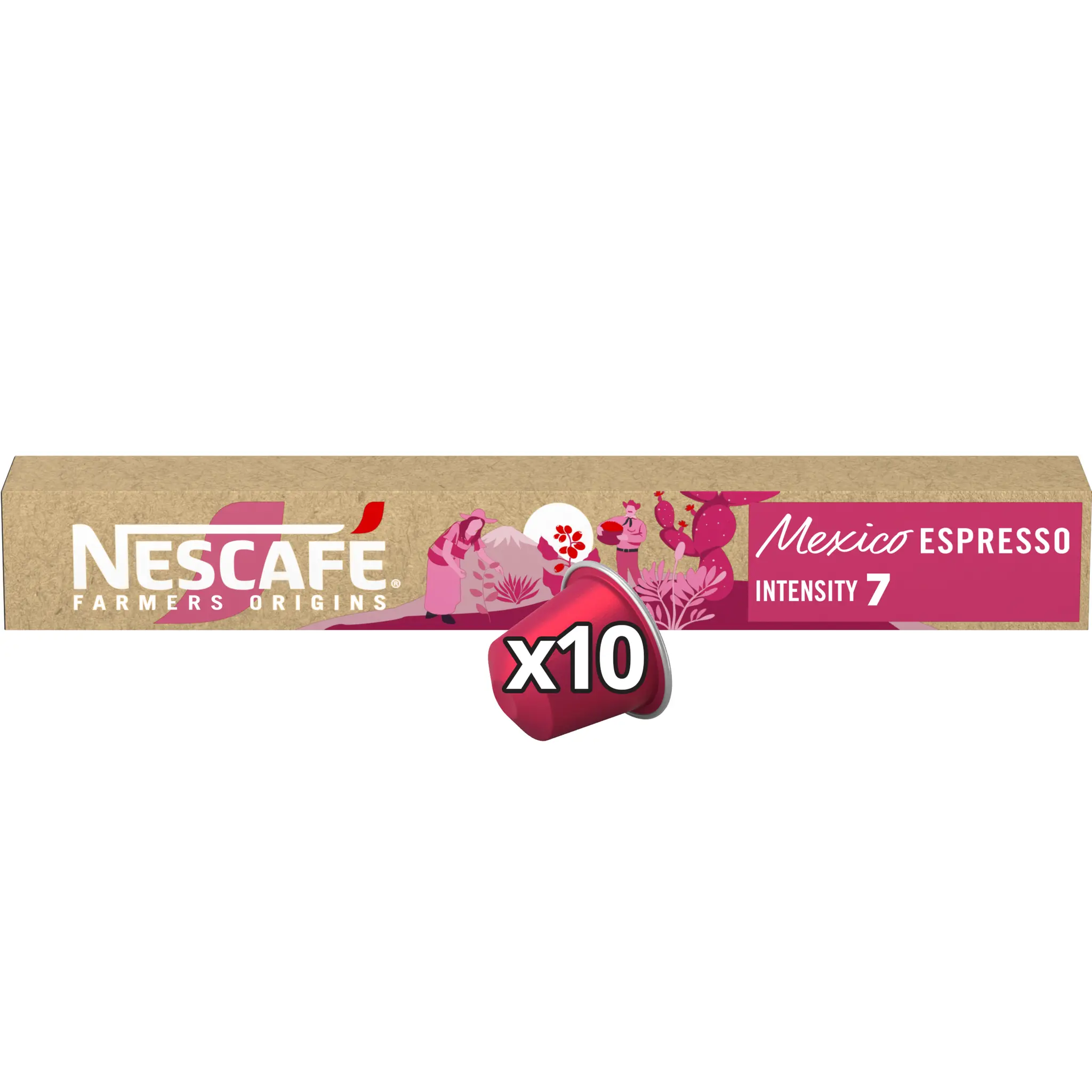 NESCAFE Farmers Origins Capsules de café Mexico Espresso intensité 7 compatibles Nespresso