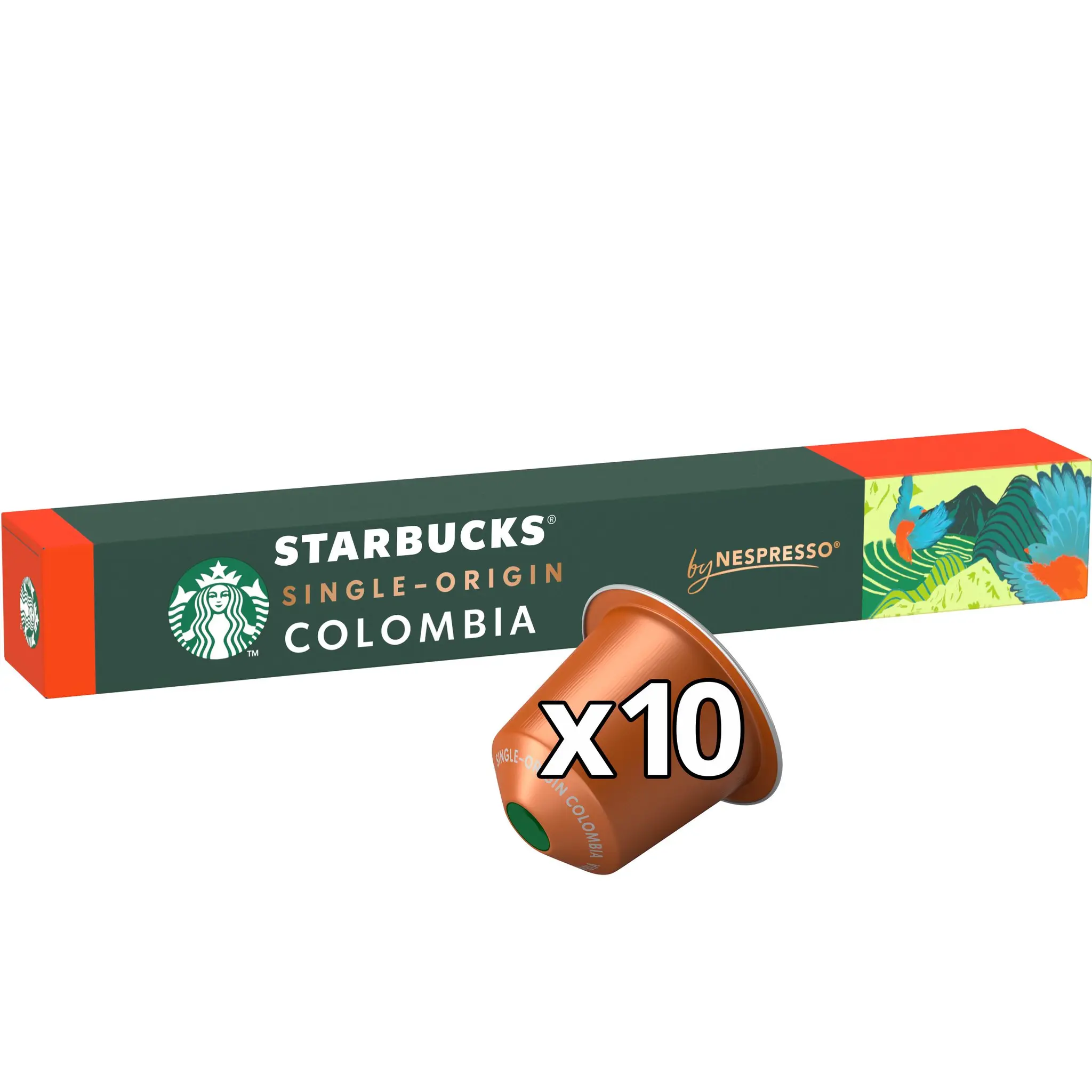 STARBUCKS Capsules de café Colombie intensité 7 compatibles Nespresso