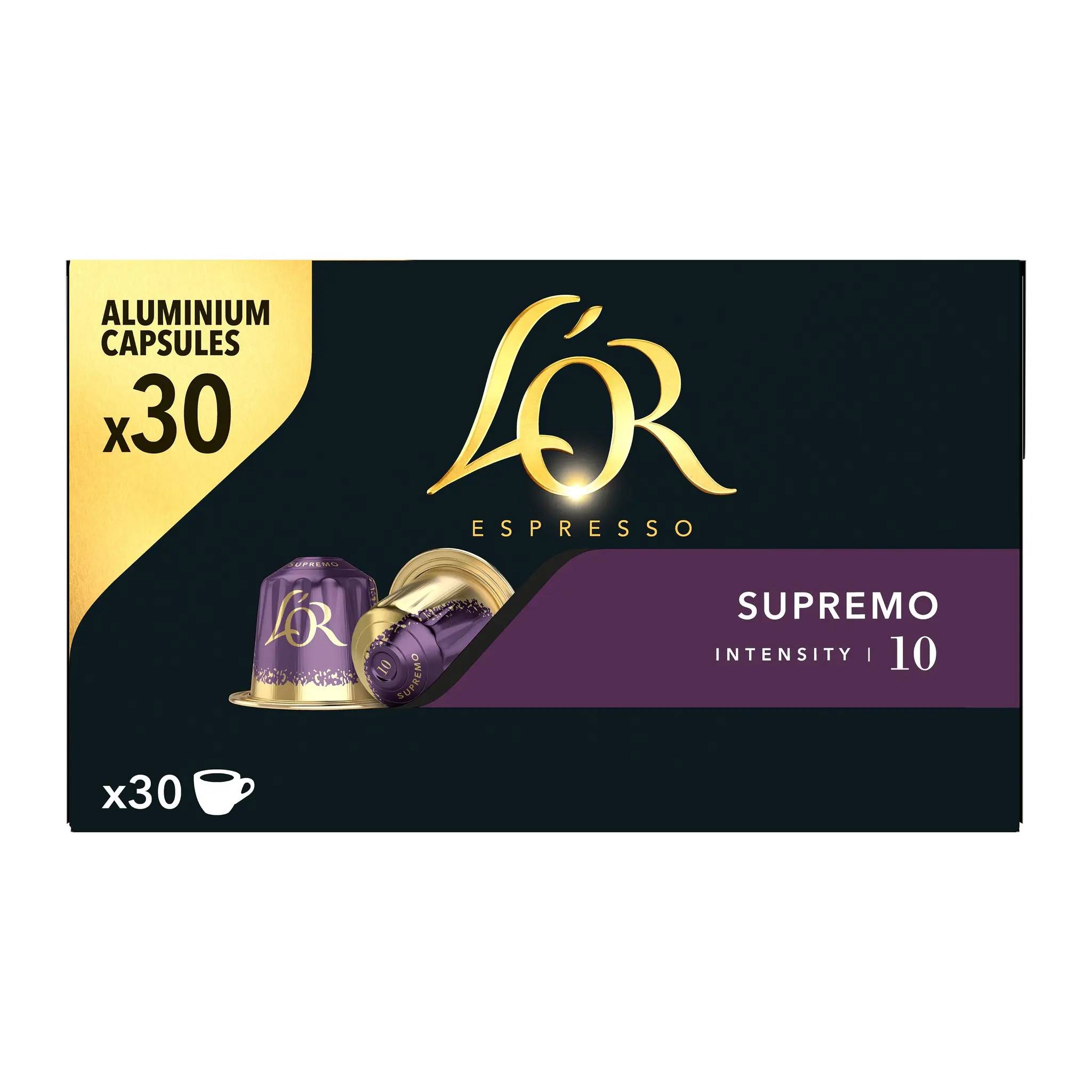 L'OR Espresso Capsules de café Supremo Intensité 10 compatibles Nespresso