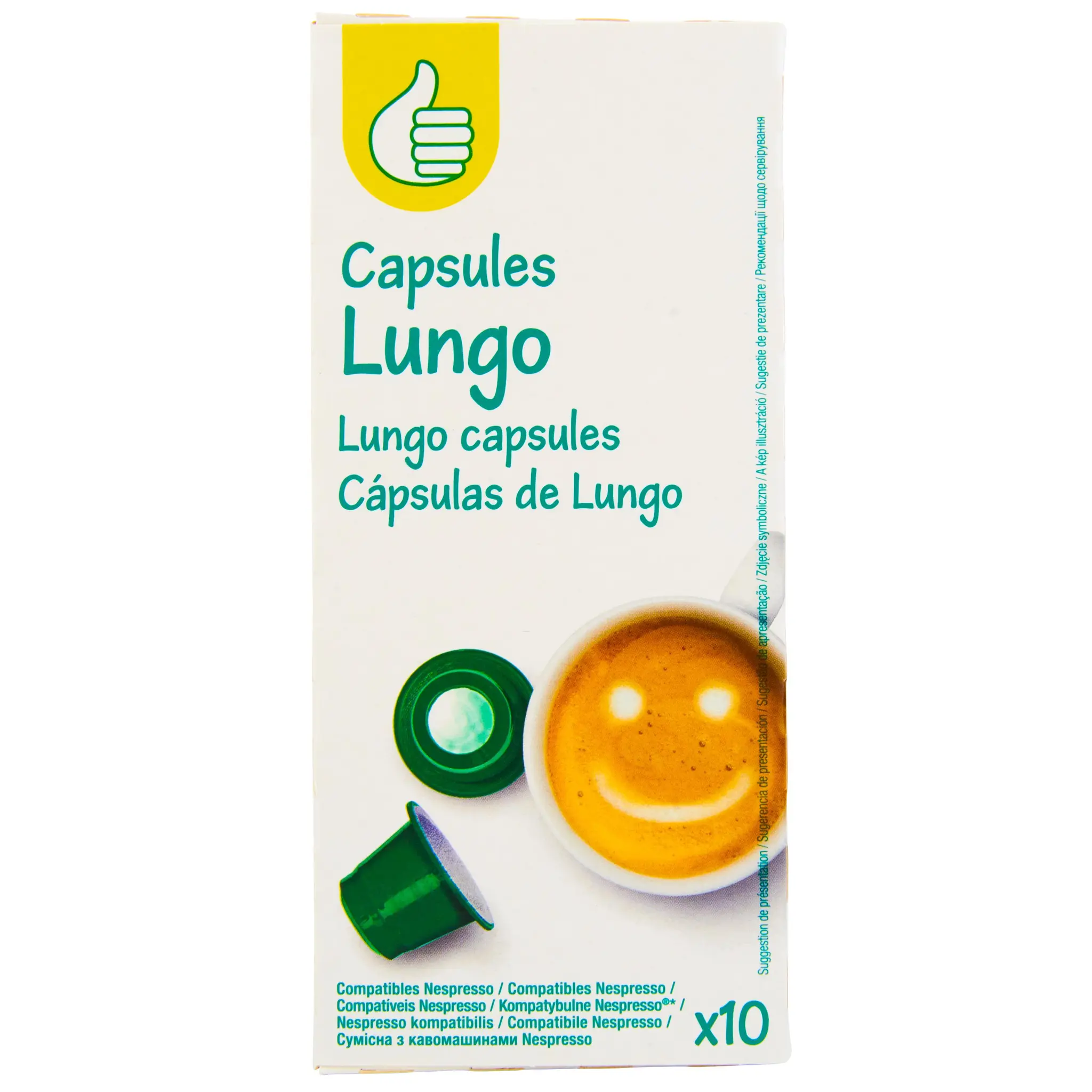 POUCE Capsules de café Lungo compatibles Nespresso