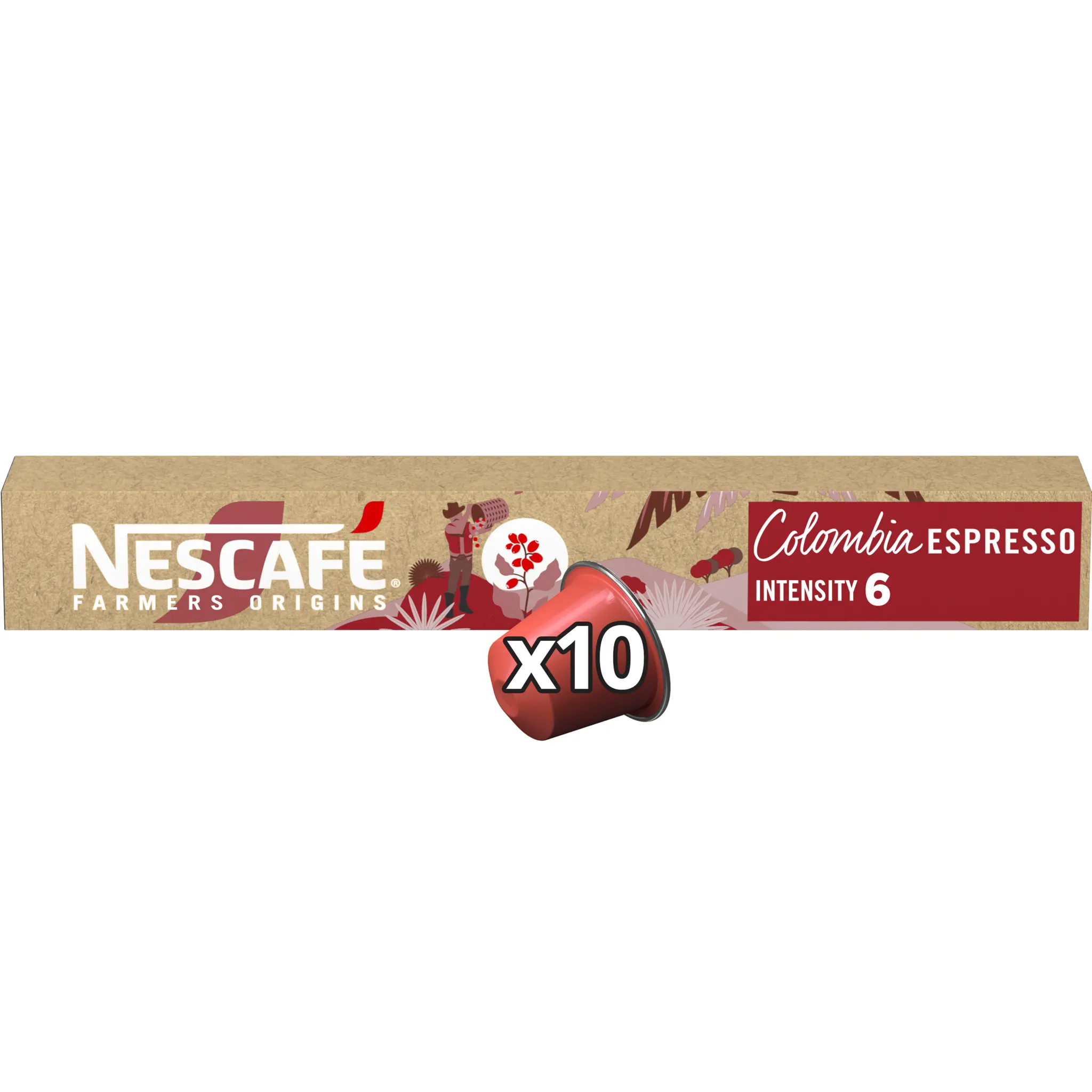 NESCAFE Farmers Origins Capsules de café Colombia intensité 6 compatibles Nespresso