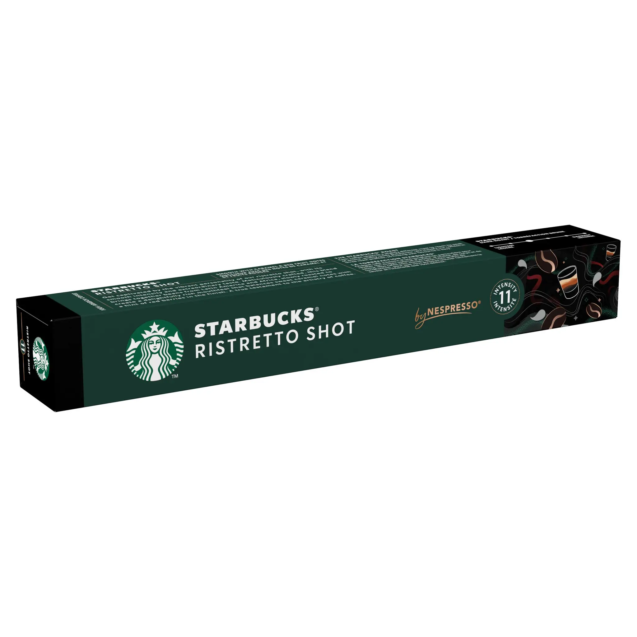 STARBUCKS Capsules de café ristretto shot intenté 11 compatibles Nespresso