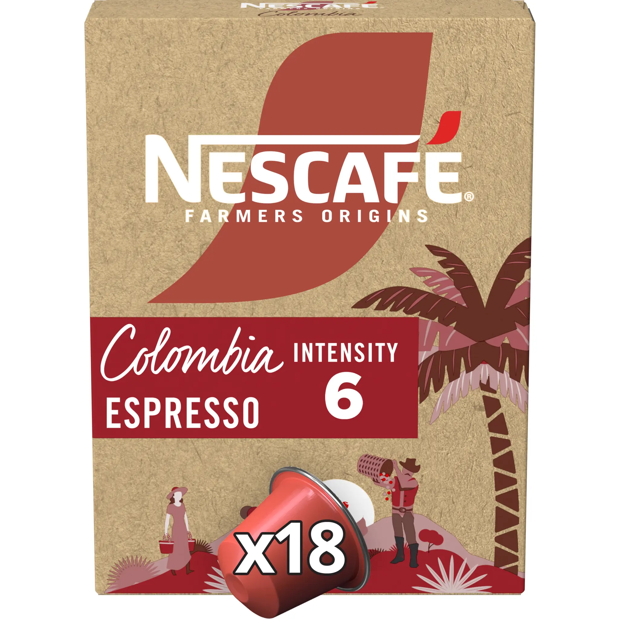 NESCAFE Farmers Origins Capsules de café Colombia espresso intensité 6