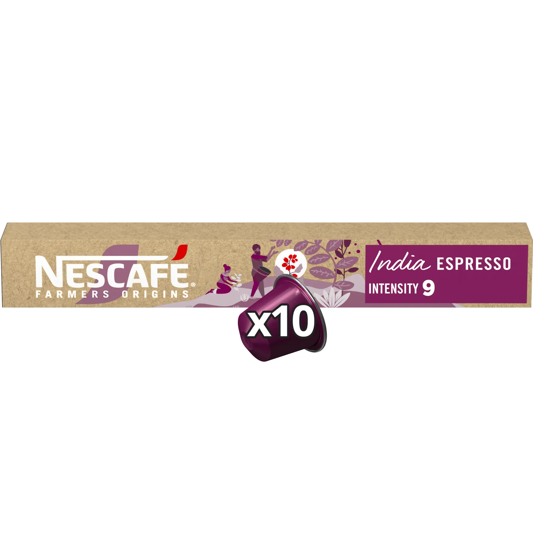 NESCAFE Farmers Origins Capsules de café intensité 9 compatibles Nespresso