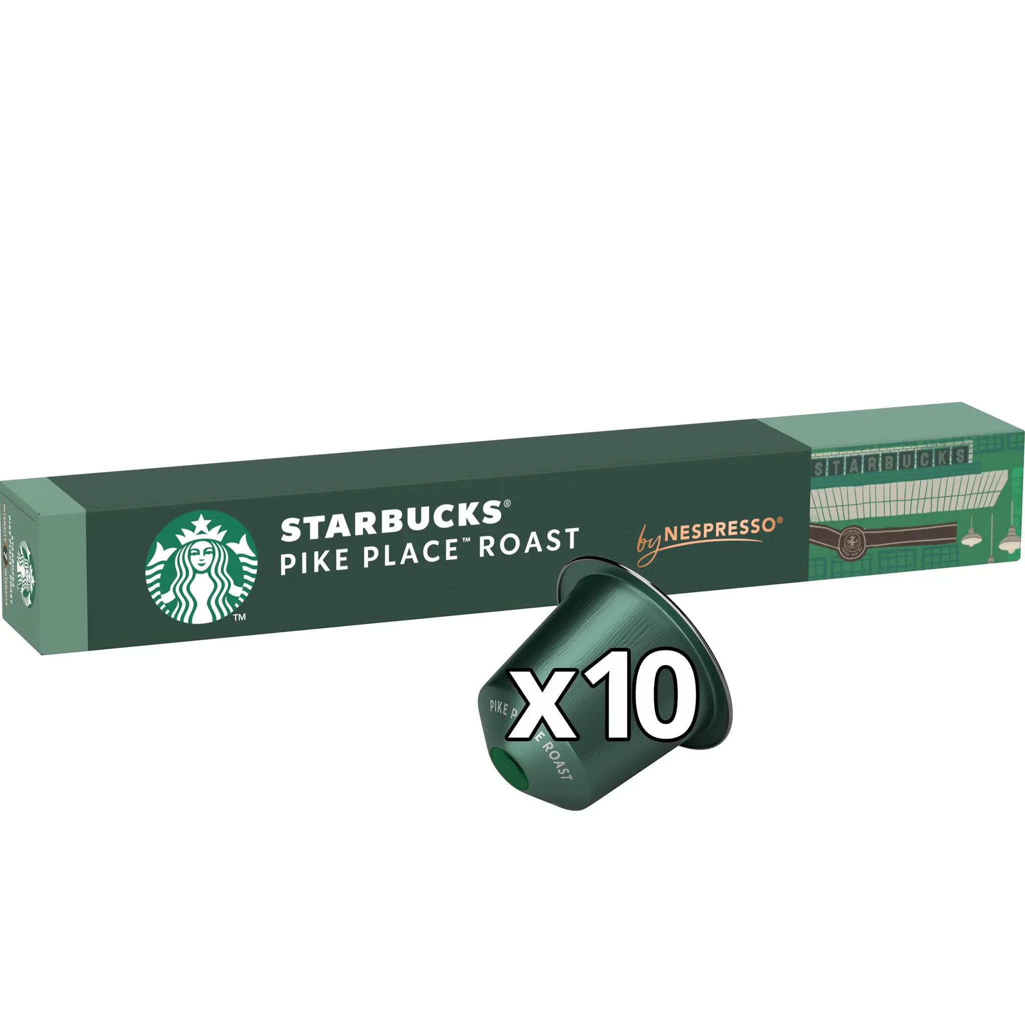 STARBUCKS Capsules de café Pike Place roast compatibles Nespresso