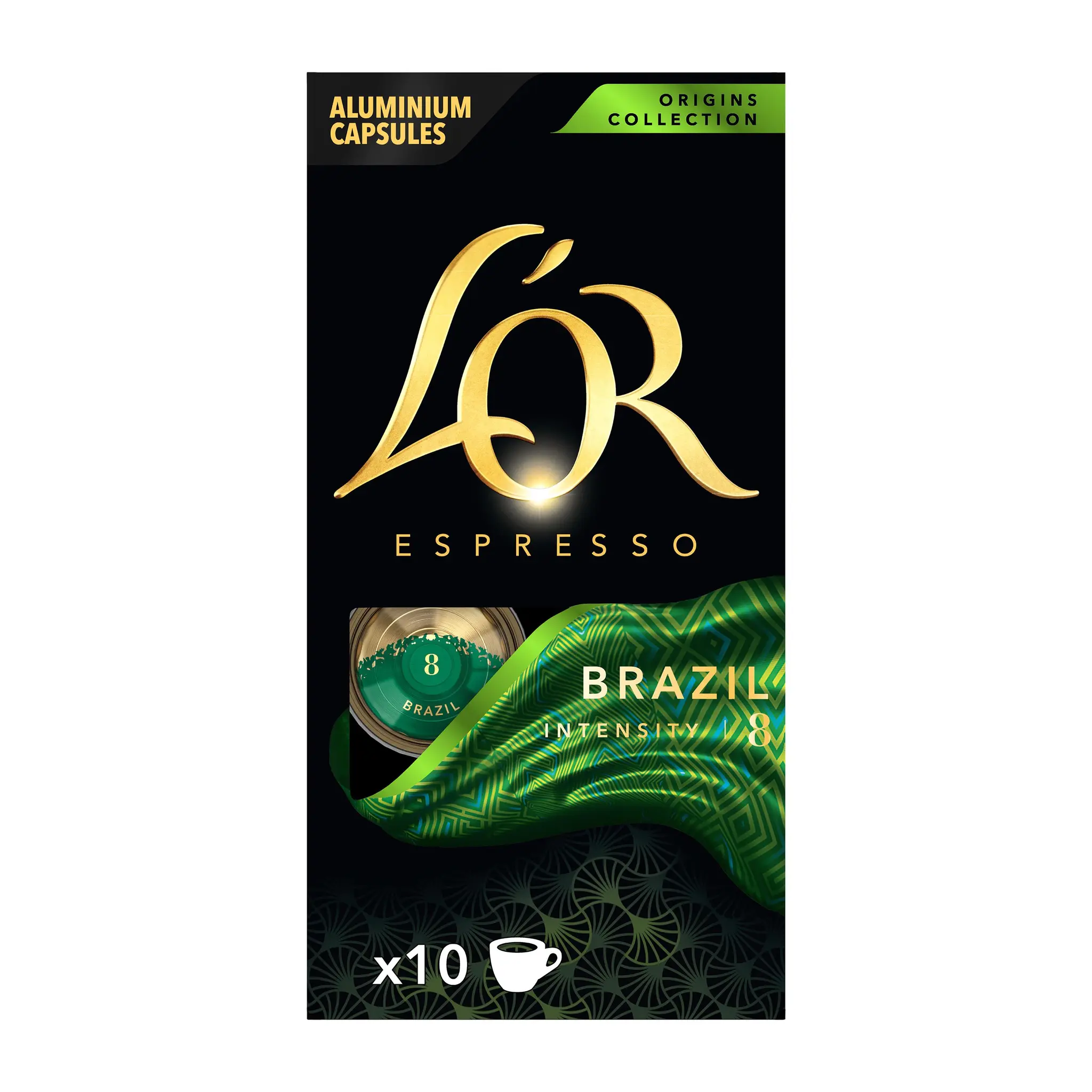 L'OR Espresso café en capsules brésil intensité 8 compatibles nespresso