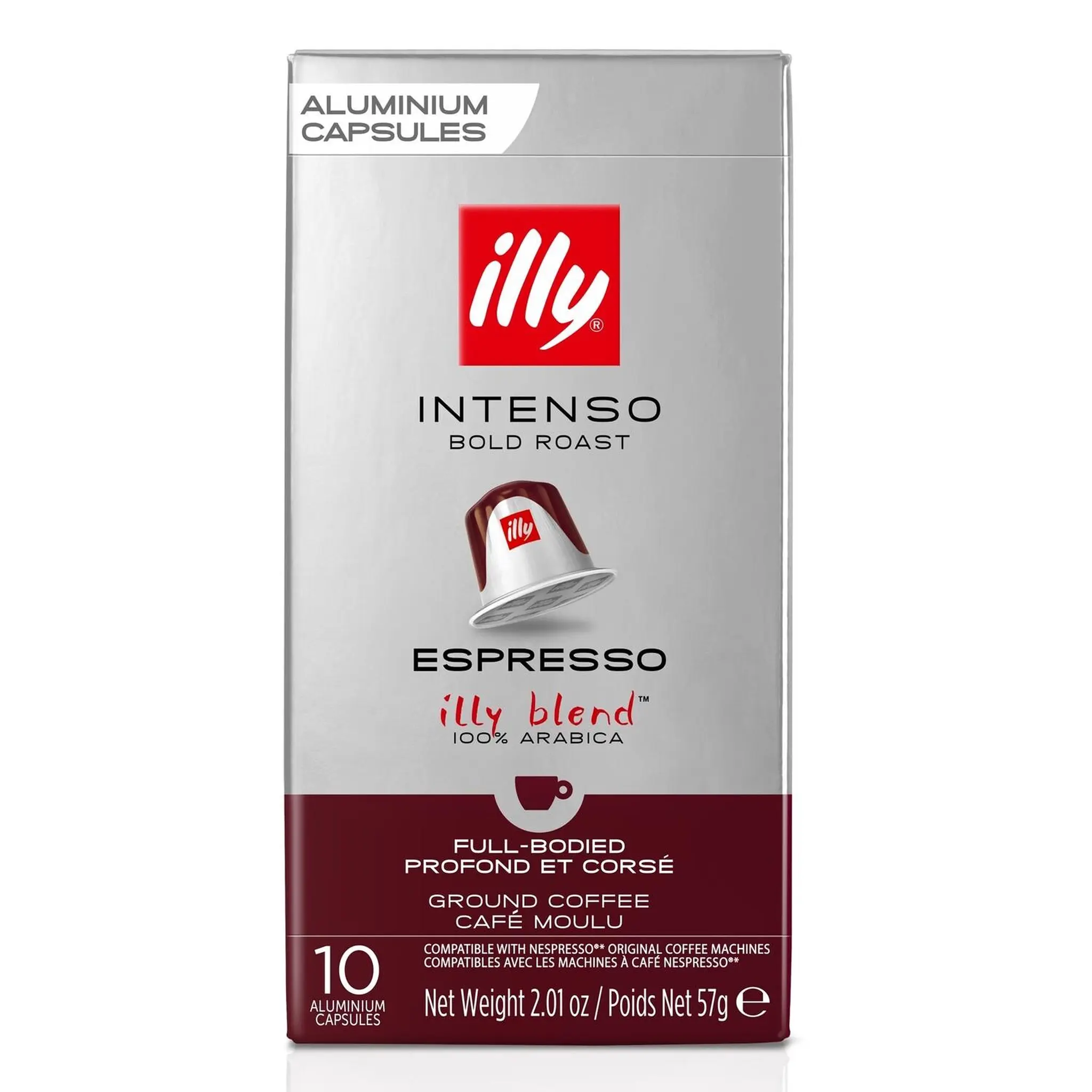 ILLY Capsules de café espresso intenso compatibles Nespresso