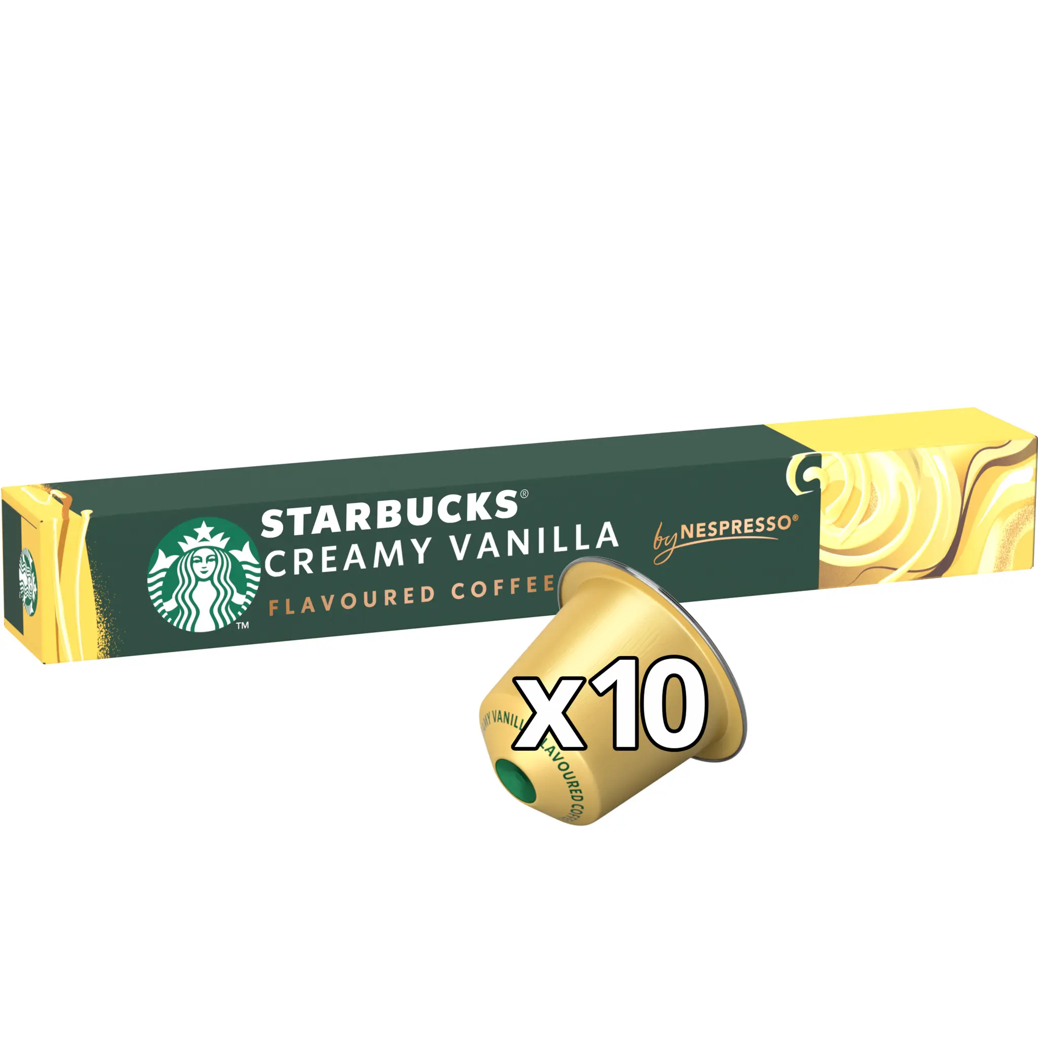 STARBUCKS Capsules de café saveur vanille intensité 5 compatibles Nespresso